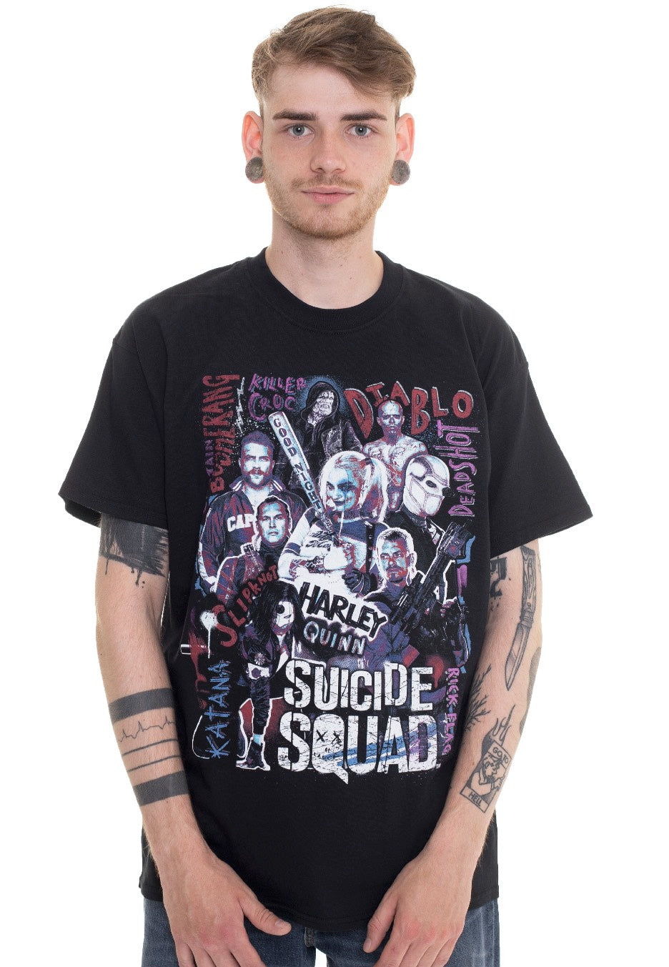 Suicide Squad - Character Collage - T-Shirt | Men-Image