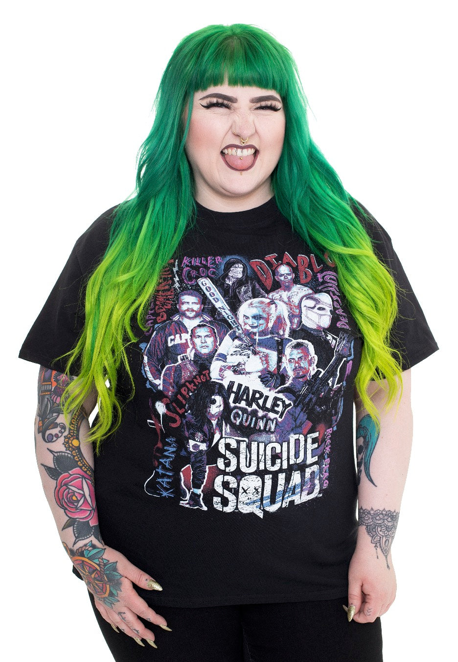 Suicide Squad - Character Collage - T-Shirt | Women-Image