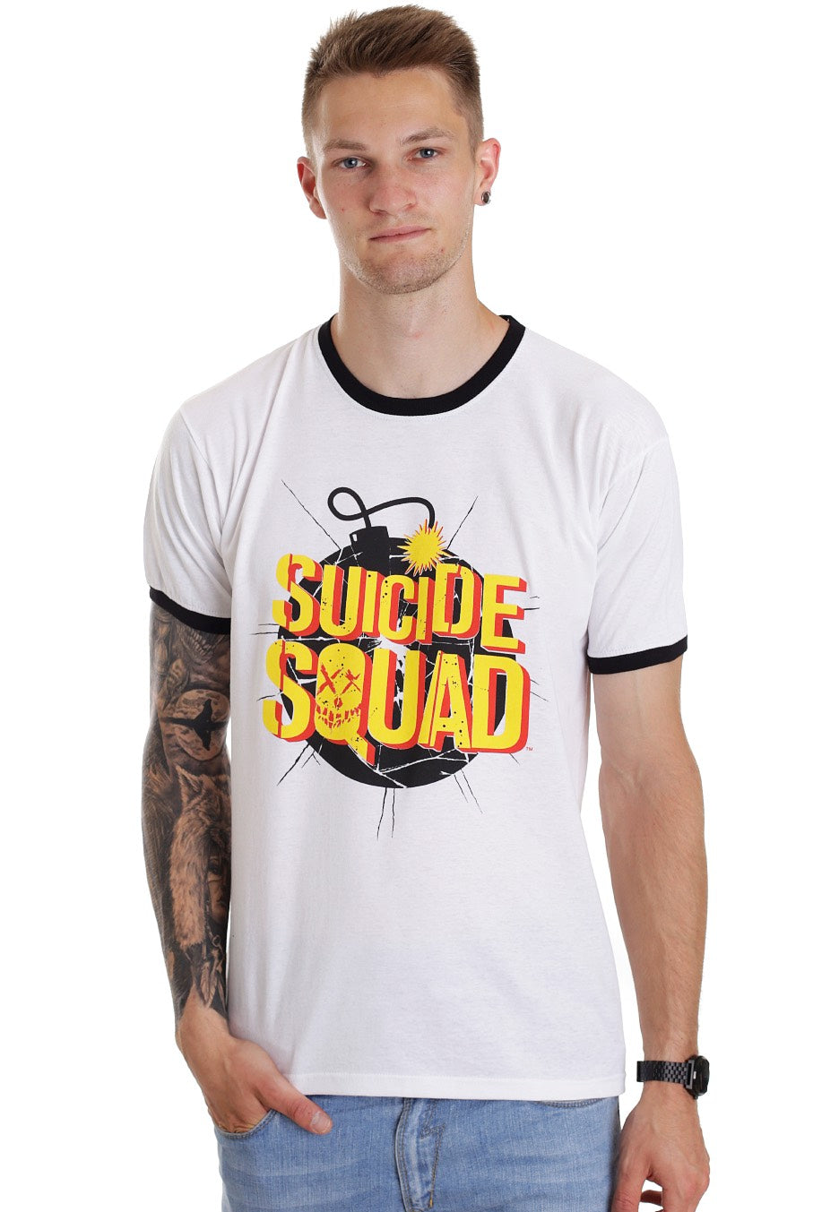 Suicide Squad - Exploding Bomb White - T-Shirt | Men-Image