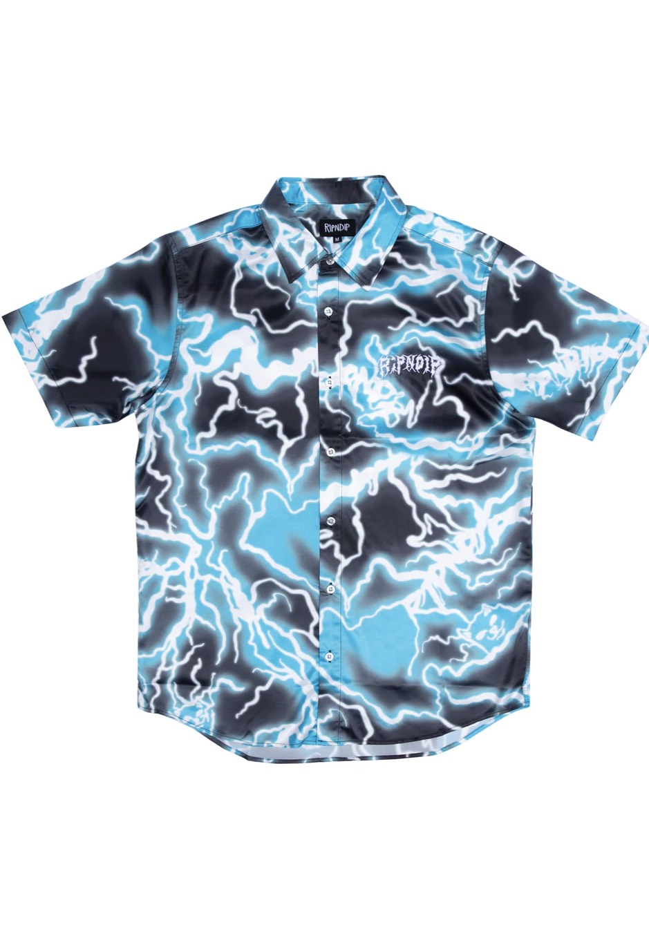 RIPNDIP - Nikola Short Sleeve Button Up Black/Blue - Shirt | Men-Image