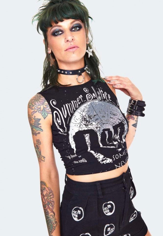 Jawbreaker - Summer Solstice Black - Crop Top | Women-Image