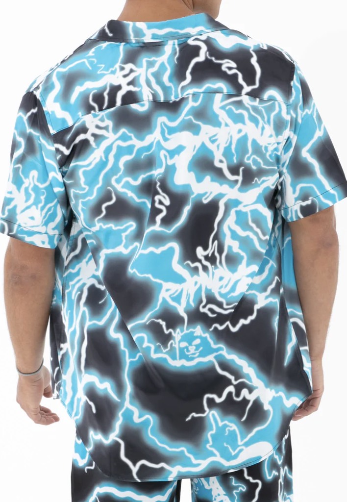 RIPNDIP - Nikola Short Sleeve Button Up Black/Blue - Shirt | Men-Image