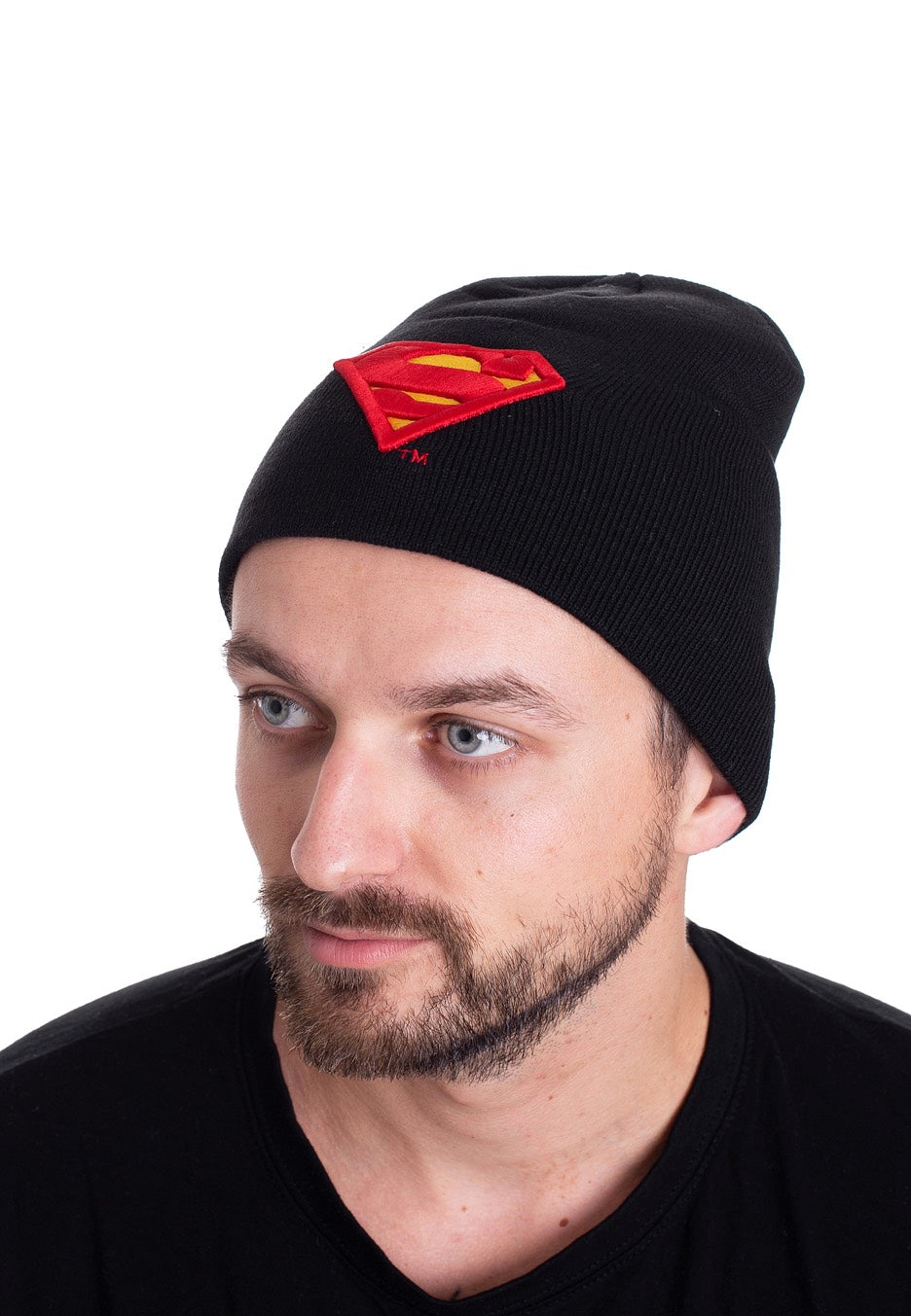 Superman - Classic 3D Logo Black - Beanie | Neutral-Image