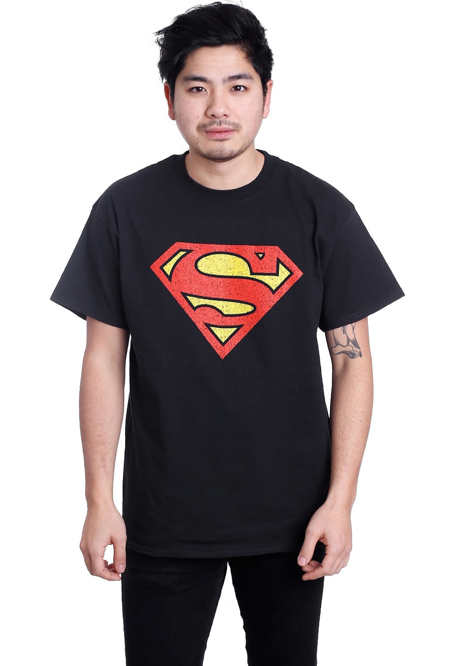 Superman - Shield Crackle Logo - T-Shirt | Men-Image