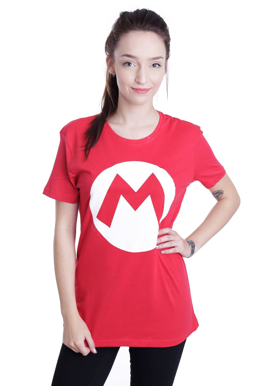Super Mario - Big M Red - T-Shirt | Women-Image