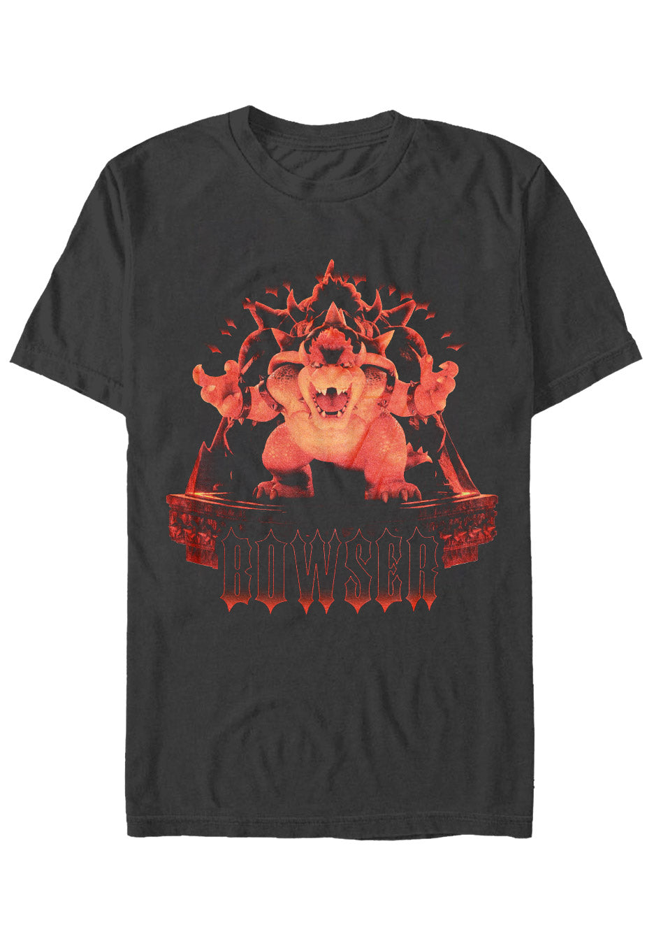 Super Mario - Bowser Throne Grey - T-Shirt | Neutral-Image