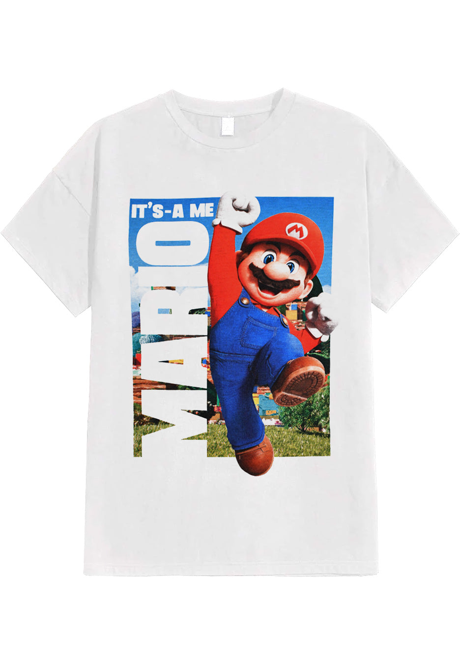 Super Mario - It's A Me Mario White - T-Shirt | Neutral-Image