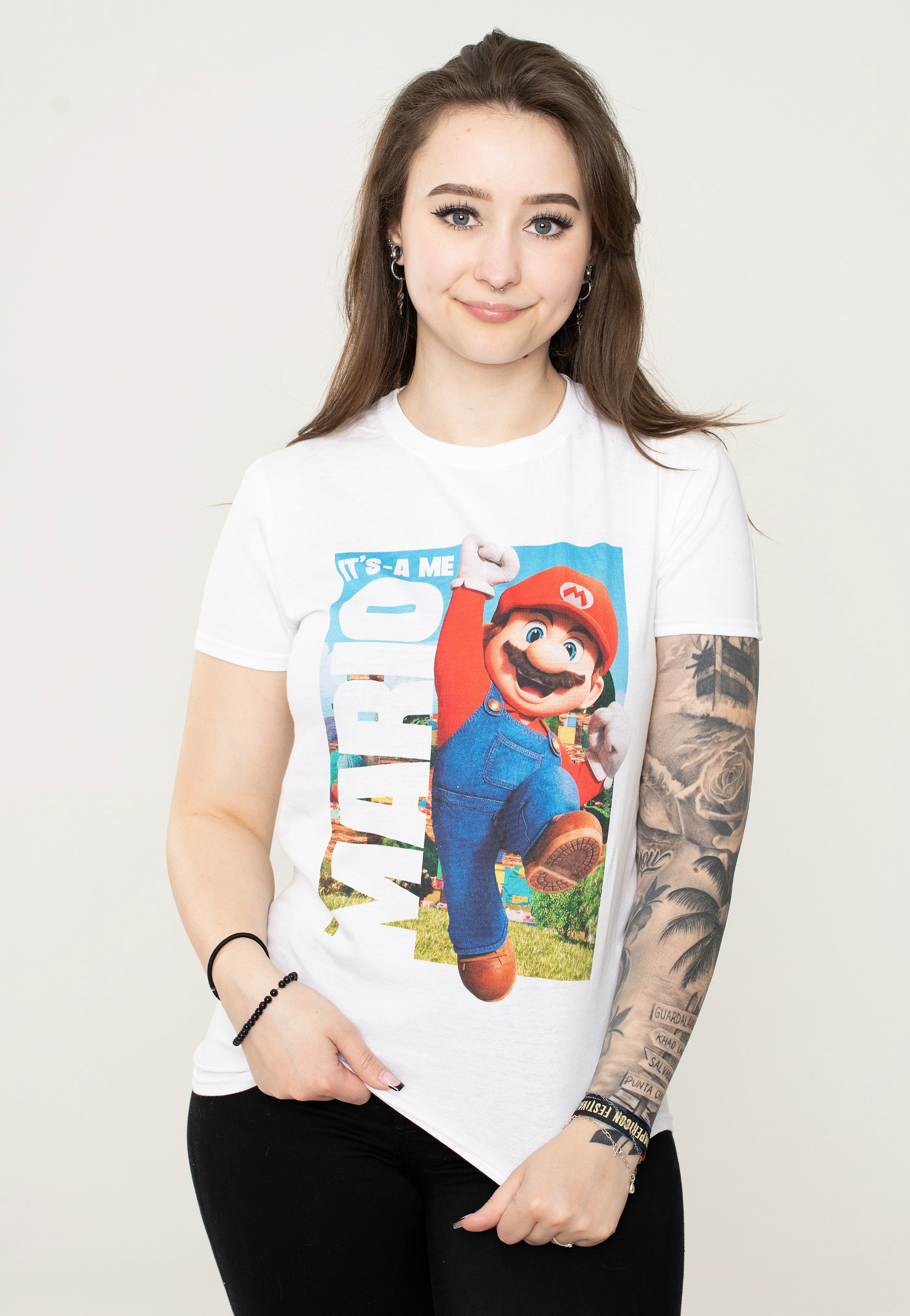 Super Mario - It's A Me Mario White - T-Shirt | Women-Image