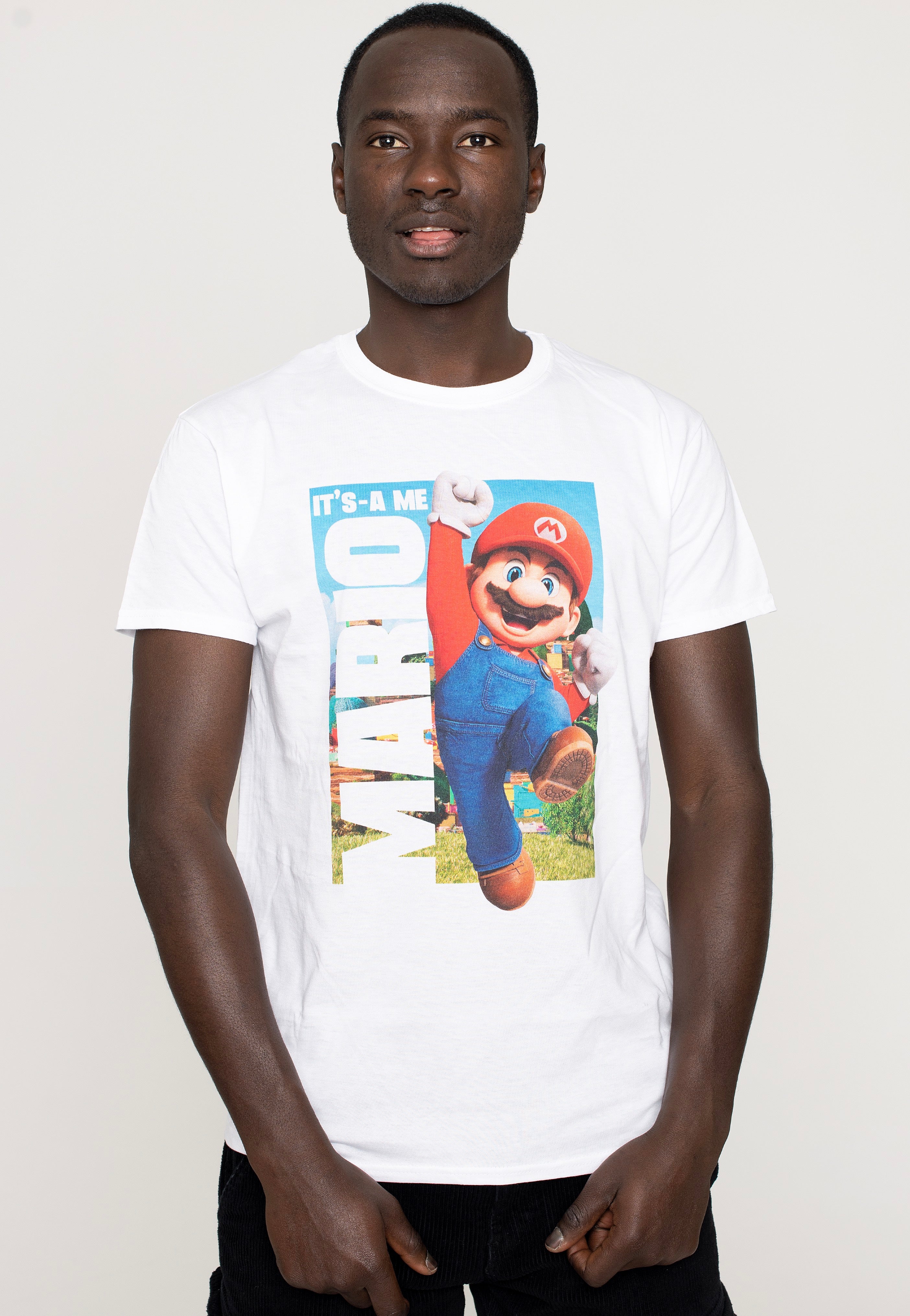 Super Mario - It's A Me Mario White - T-Shirt | Men-Image