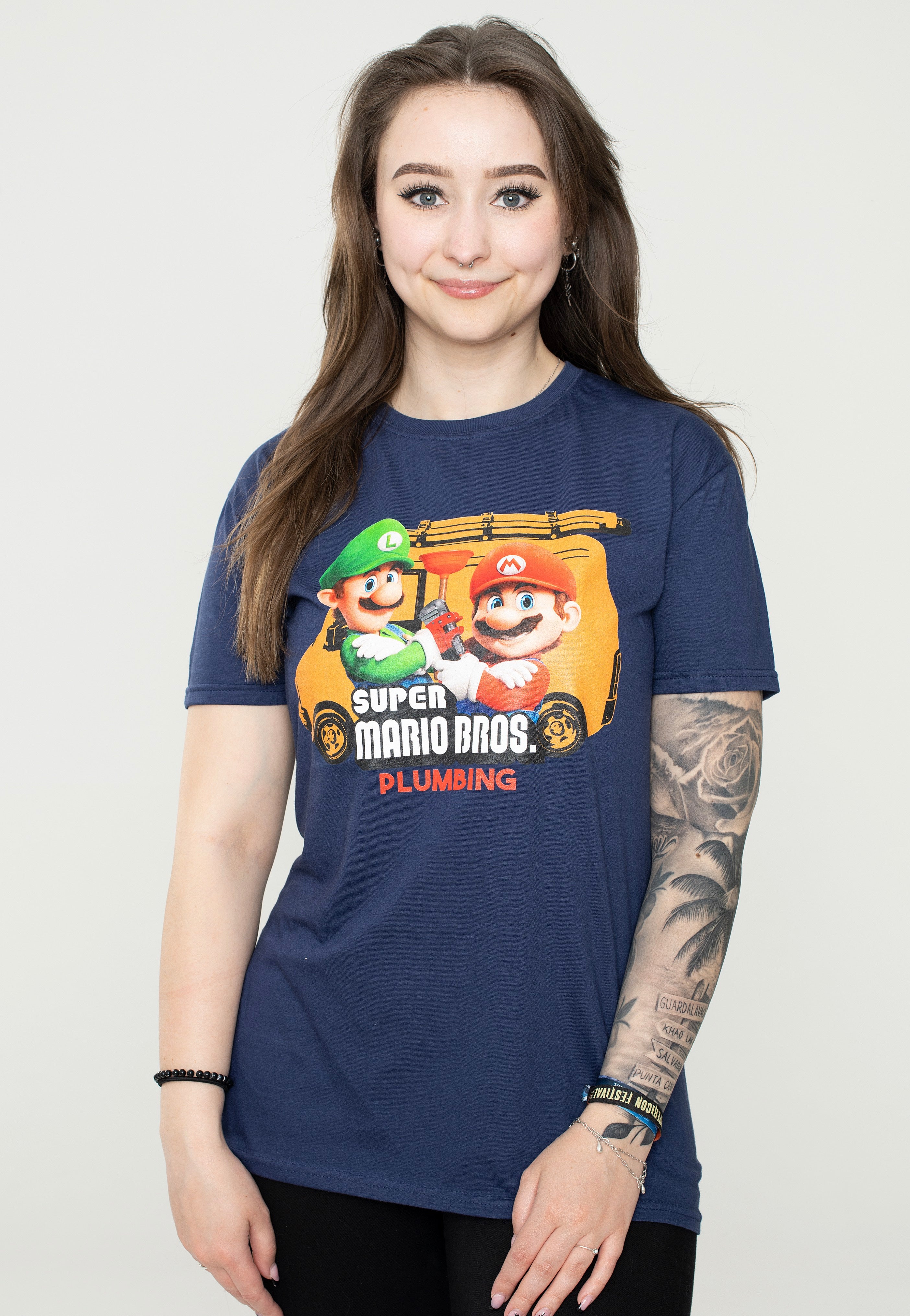 Super Mario - Plumbing Navy - T-Shirt | Women-Image