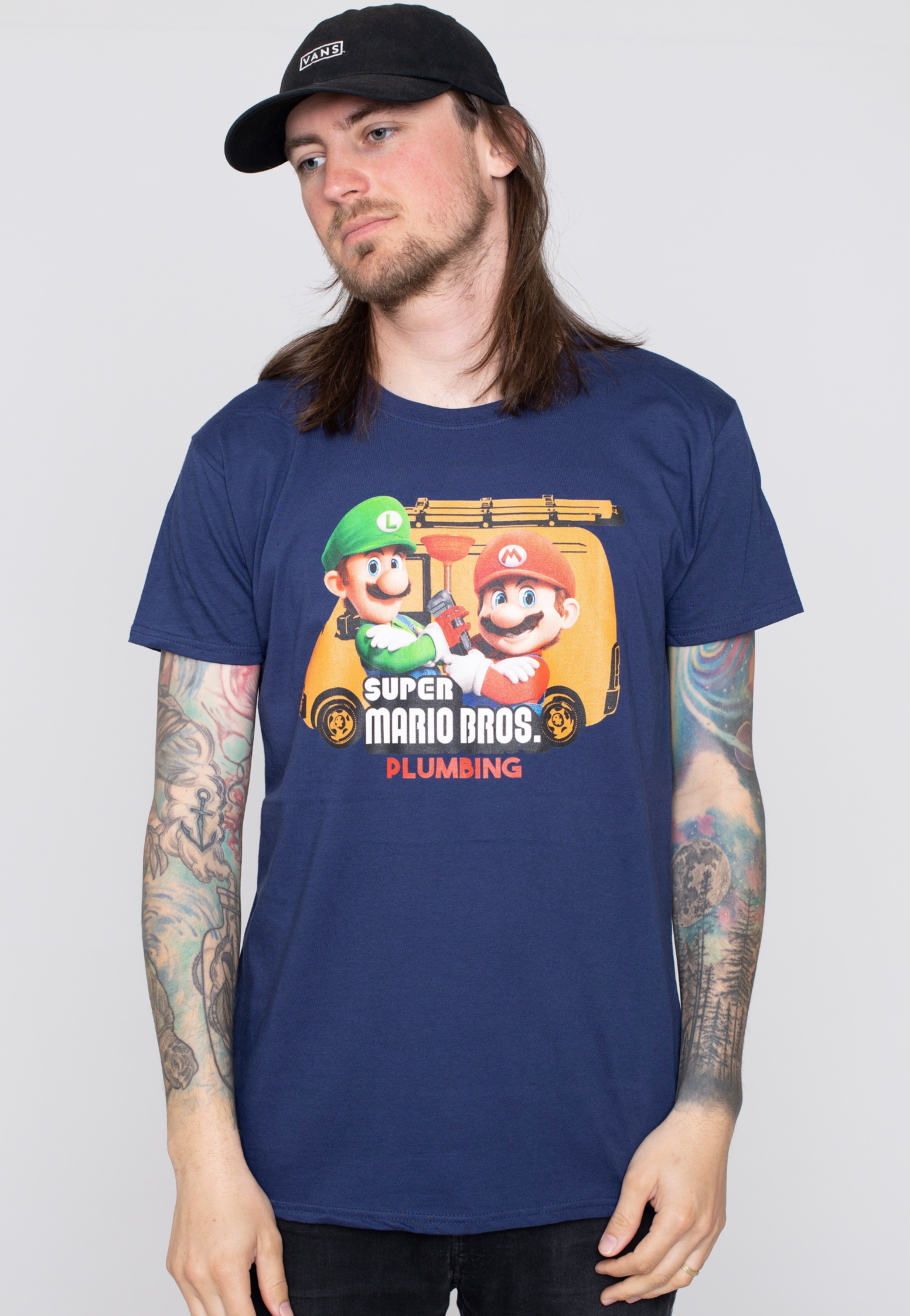 Super Mario - Plumbing Navy - T-Shirt | Men-Image