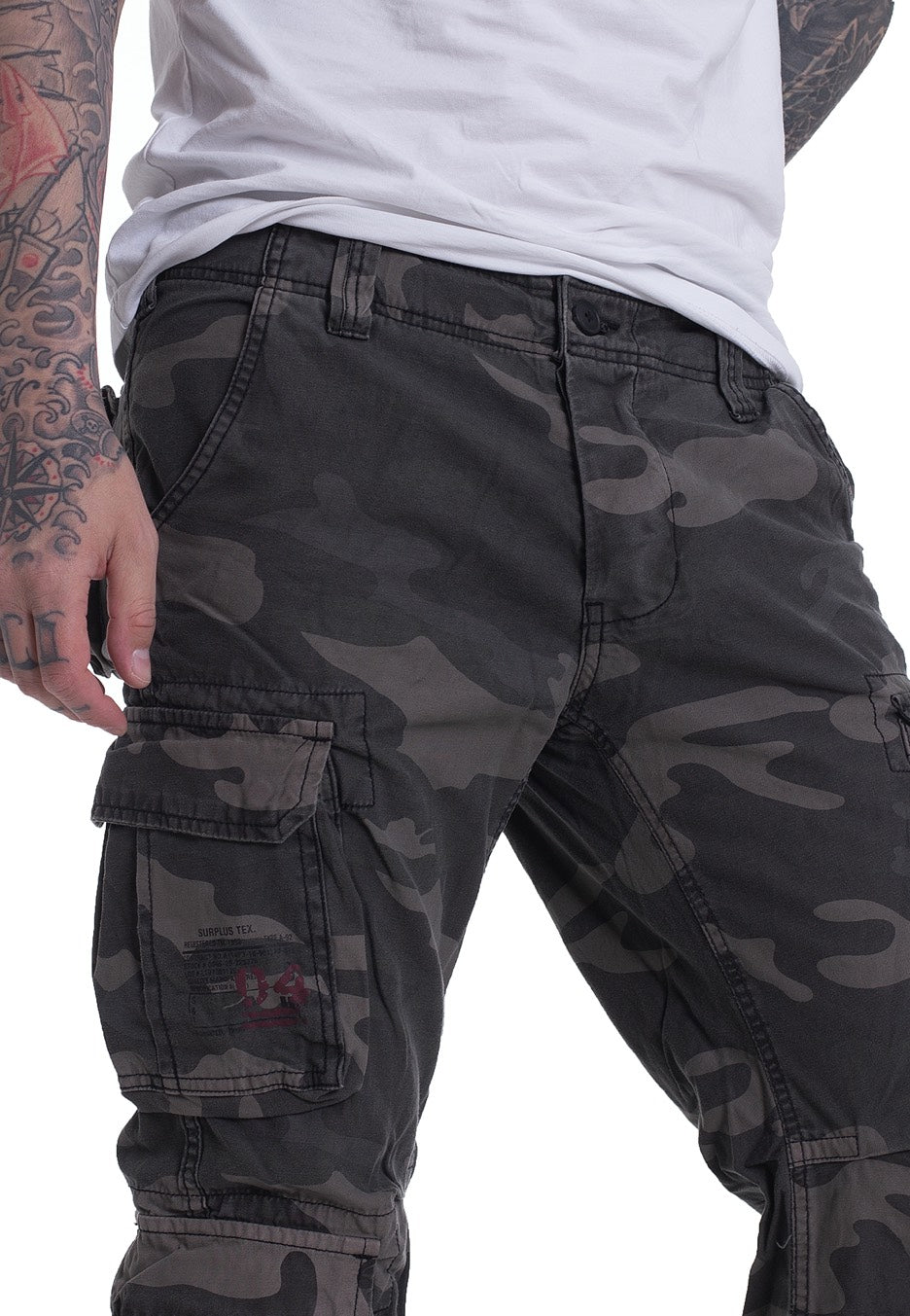 Surplus - Airborne Slimmy Blackcamo - Pants | Men-Image