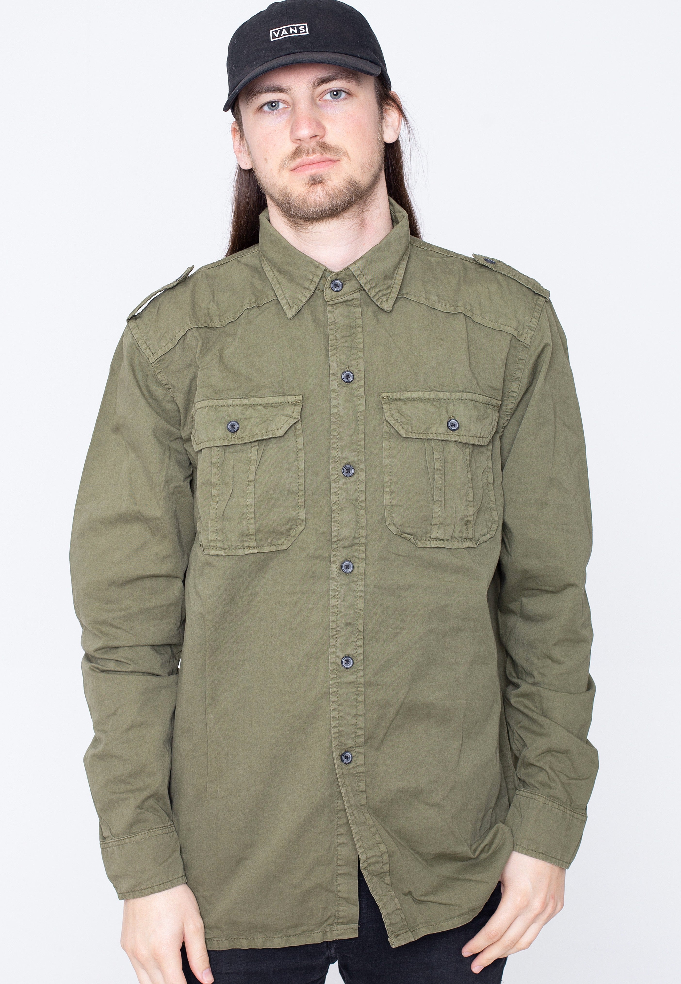 Surplus - M65 Basic Long Arm Olive - Shirt | Men-Image