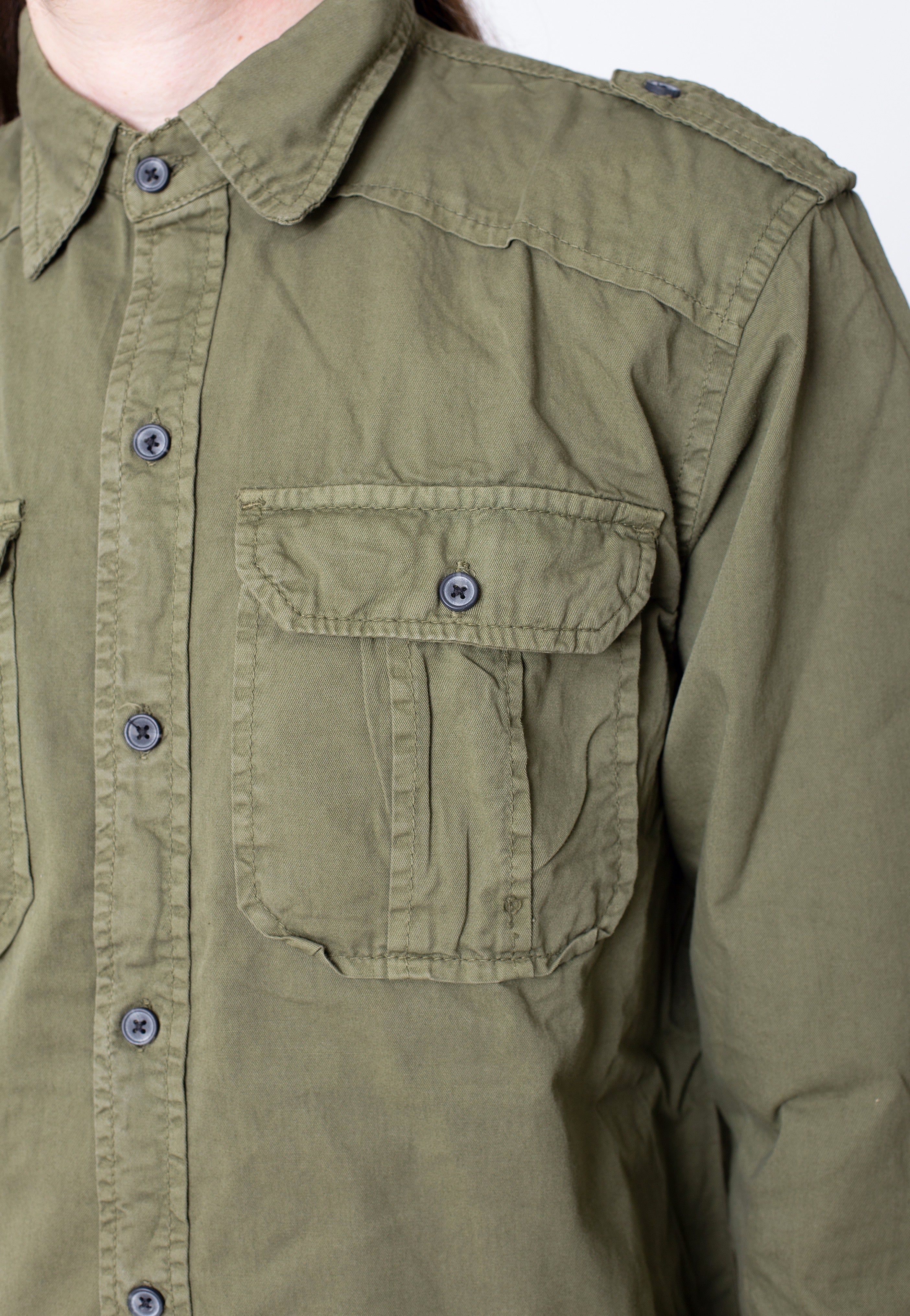 Surplus - M65 Basic Long Arm Olive - Shirt | Men-Image