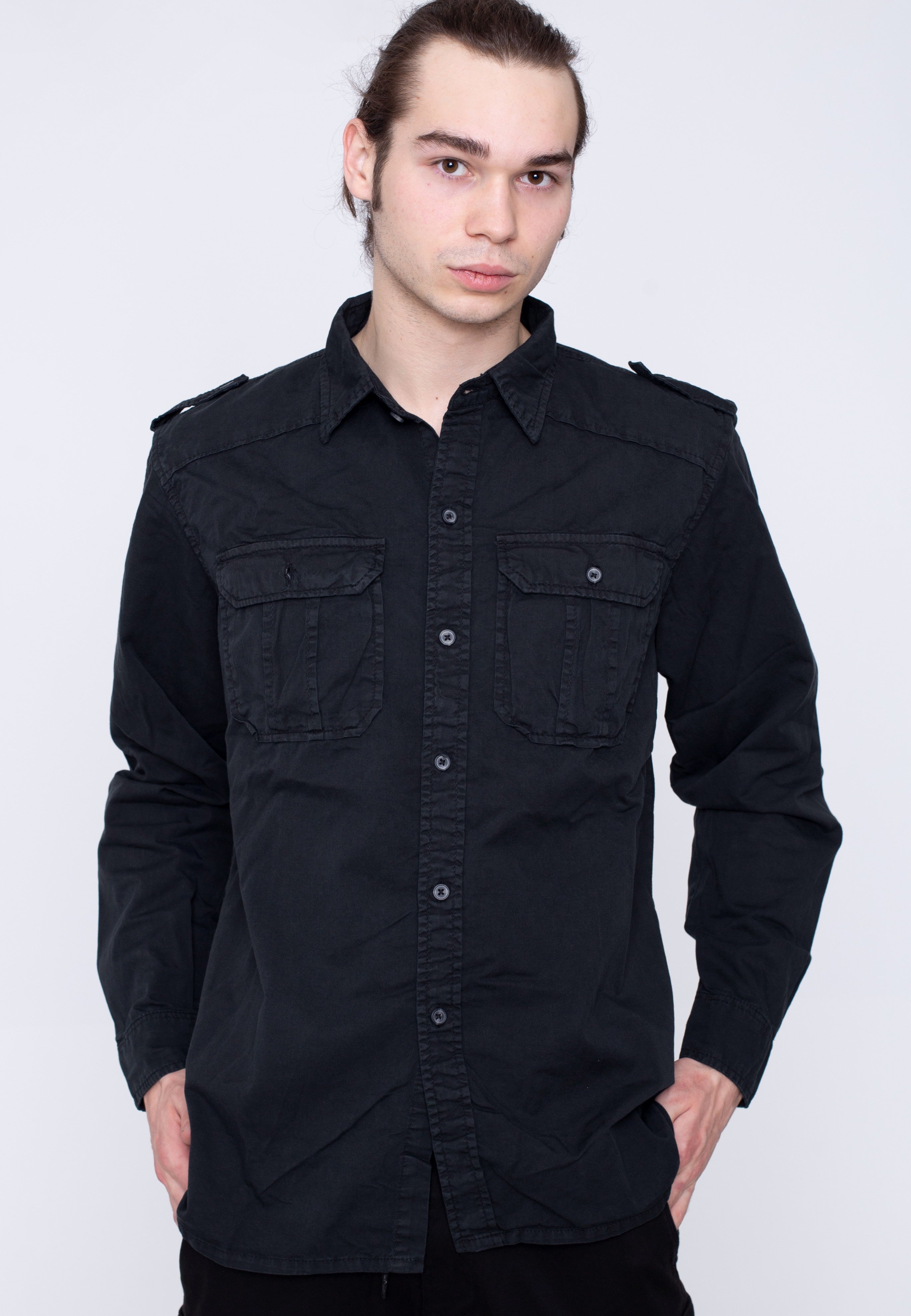 Surplus - M65 Basic Long Arm Black - Shirt | Men-Image