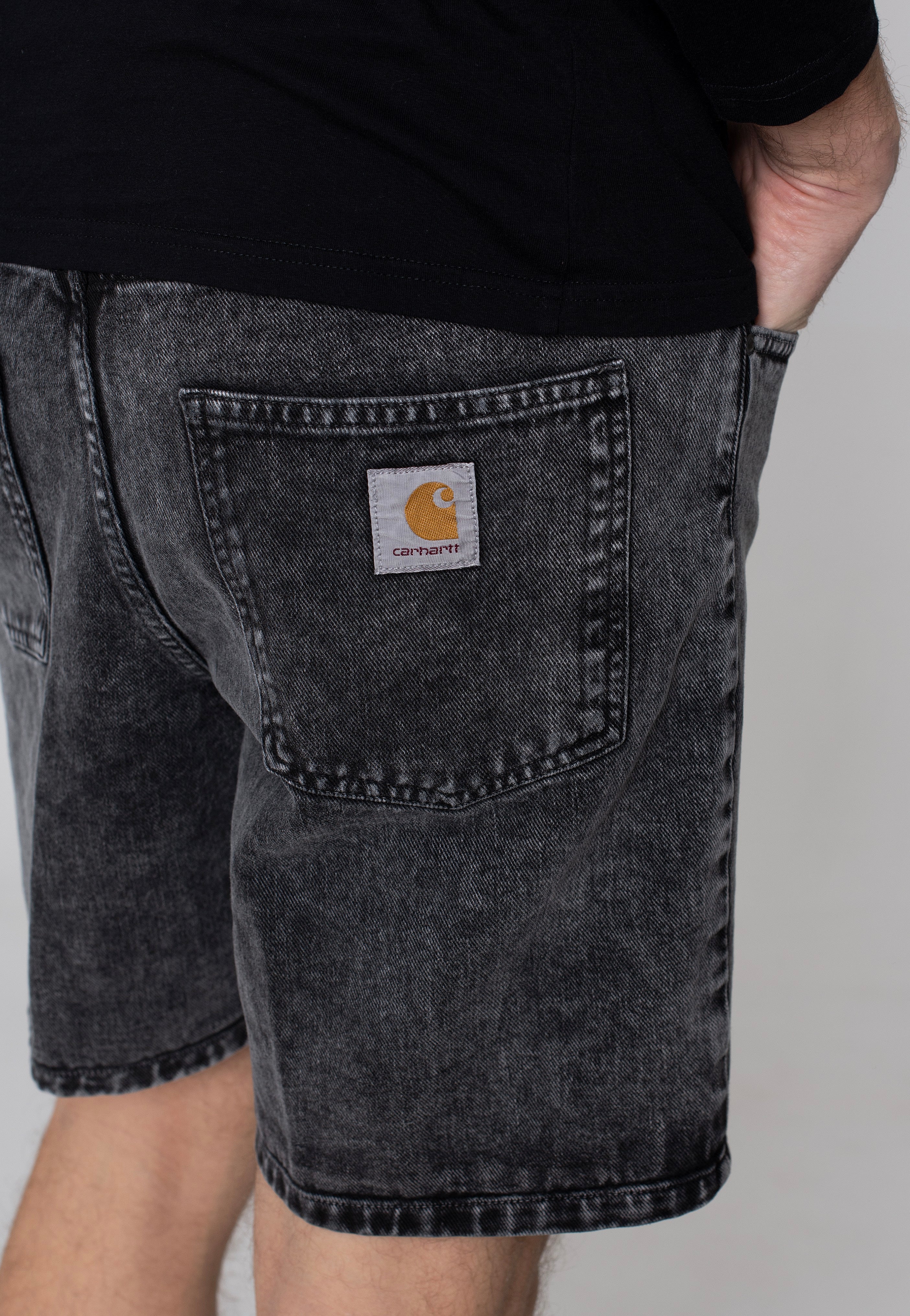 Carhartt WIP - Newel Worn Washed Black - Shorts | Men-Image