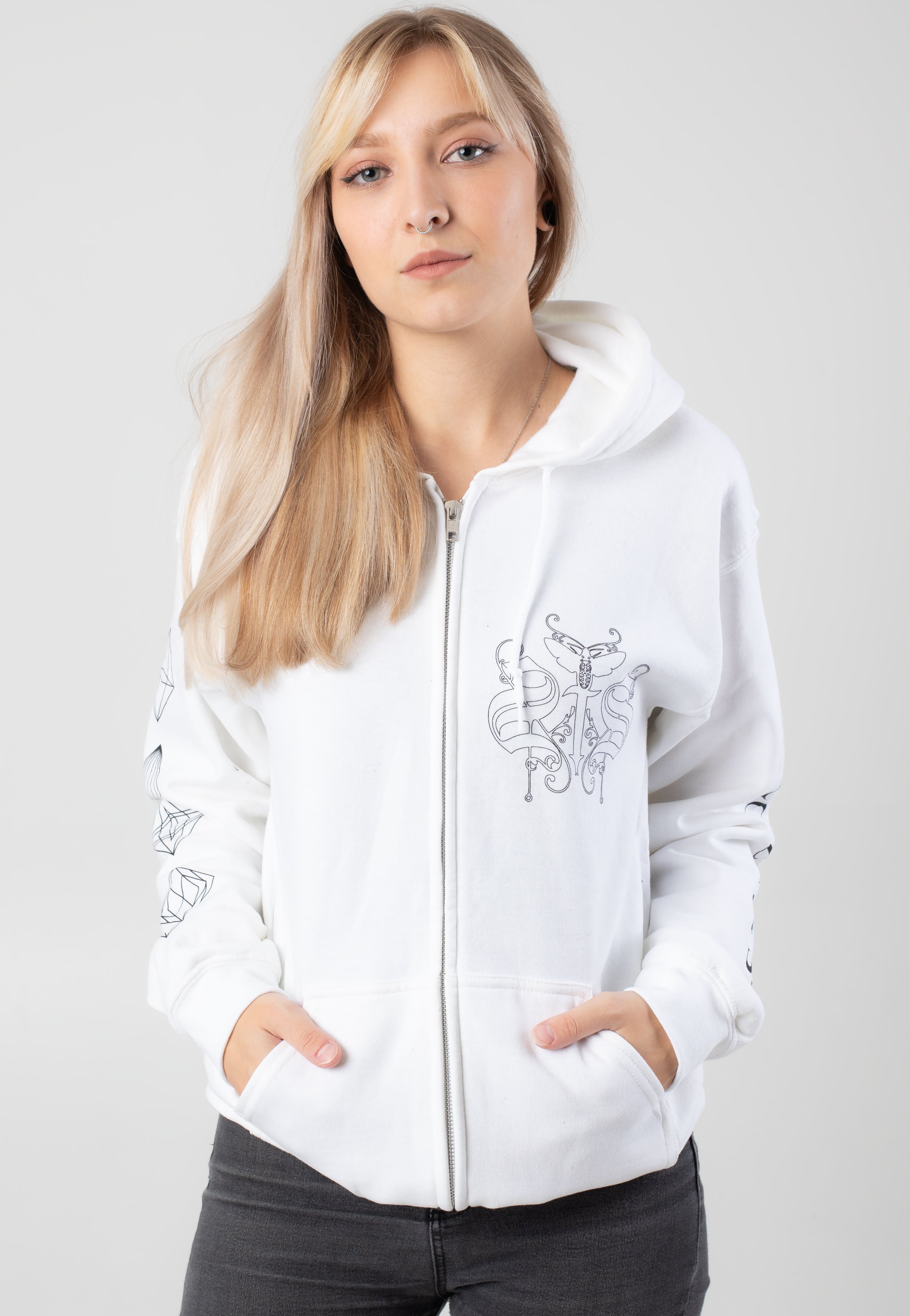 Swallow The Sun - Diamonds White - Zipper | Women-Image