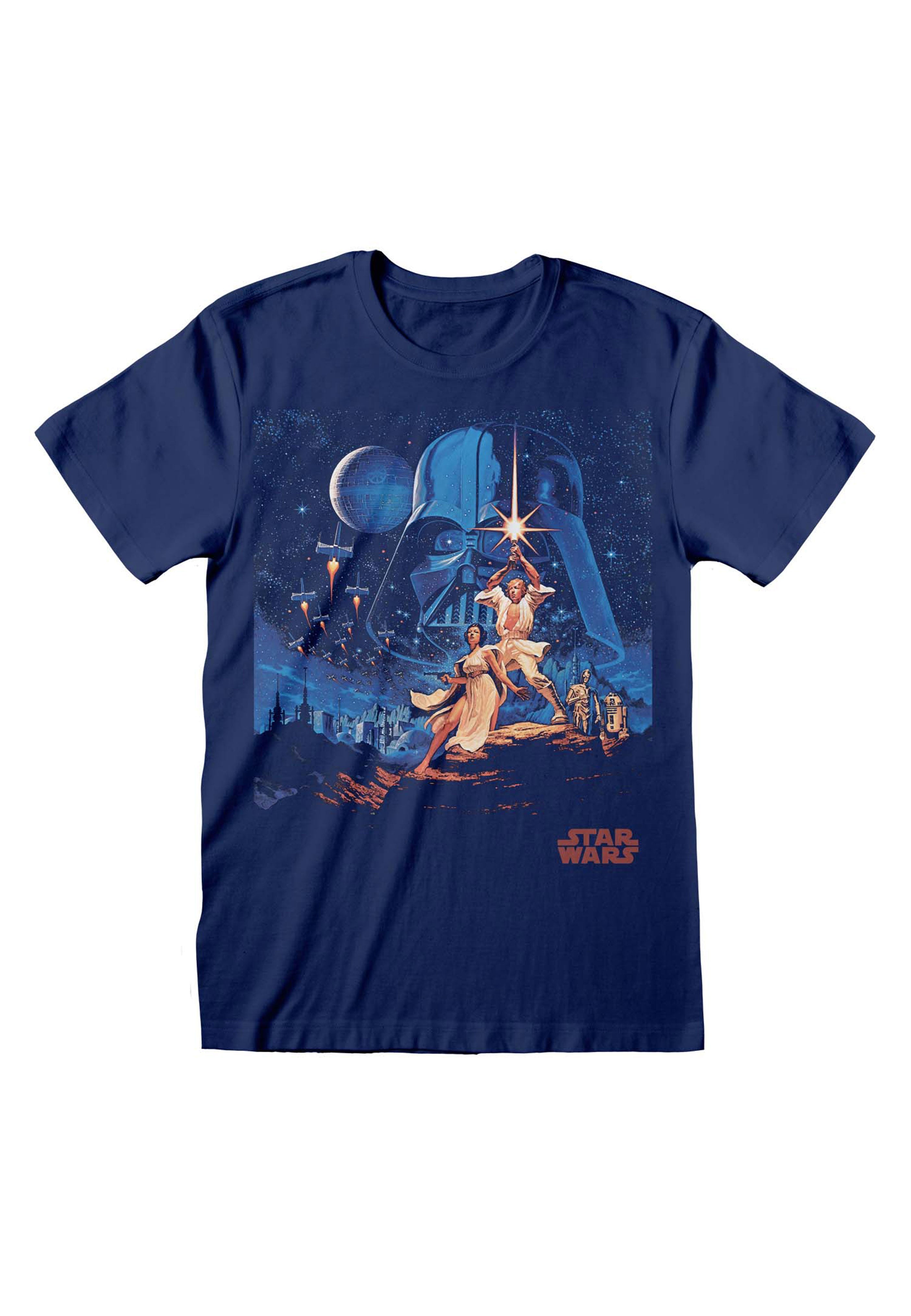 Star Wars - New Hope Vintage Poster Navy - T-Shirt | Men-Image