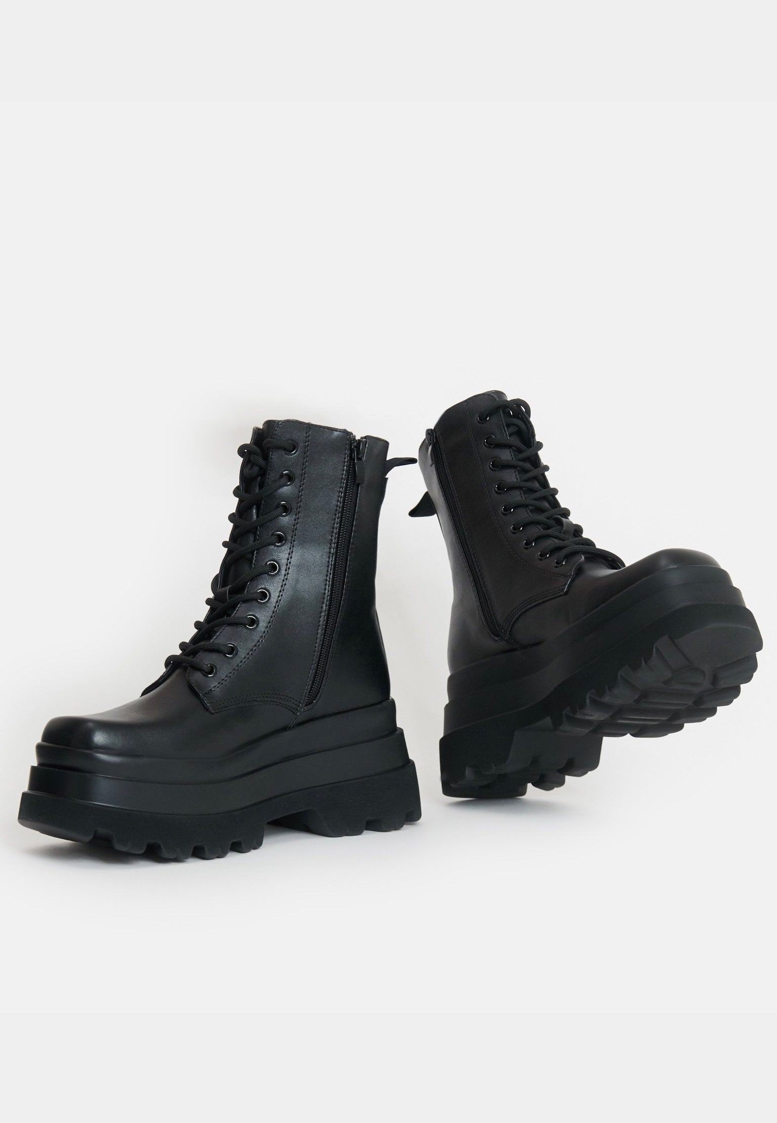 Koi Footwear - Deathwatch Trident Platform Black - Girl Shoes | Women-Image