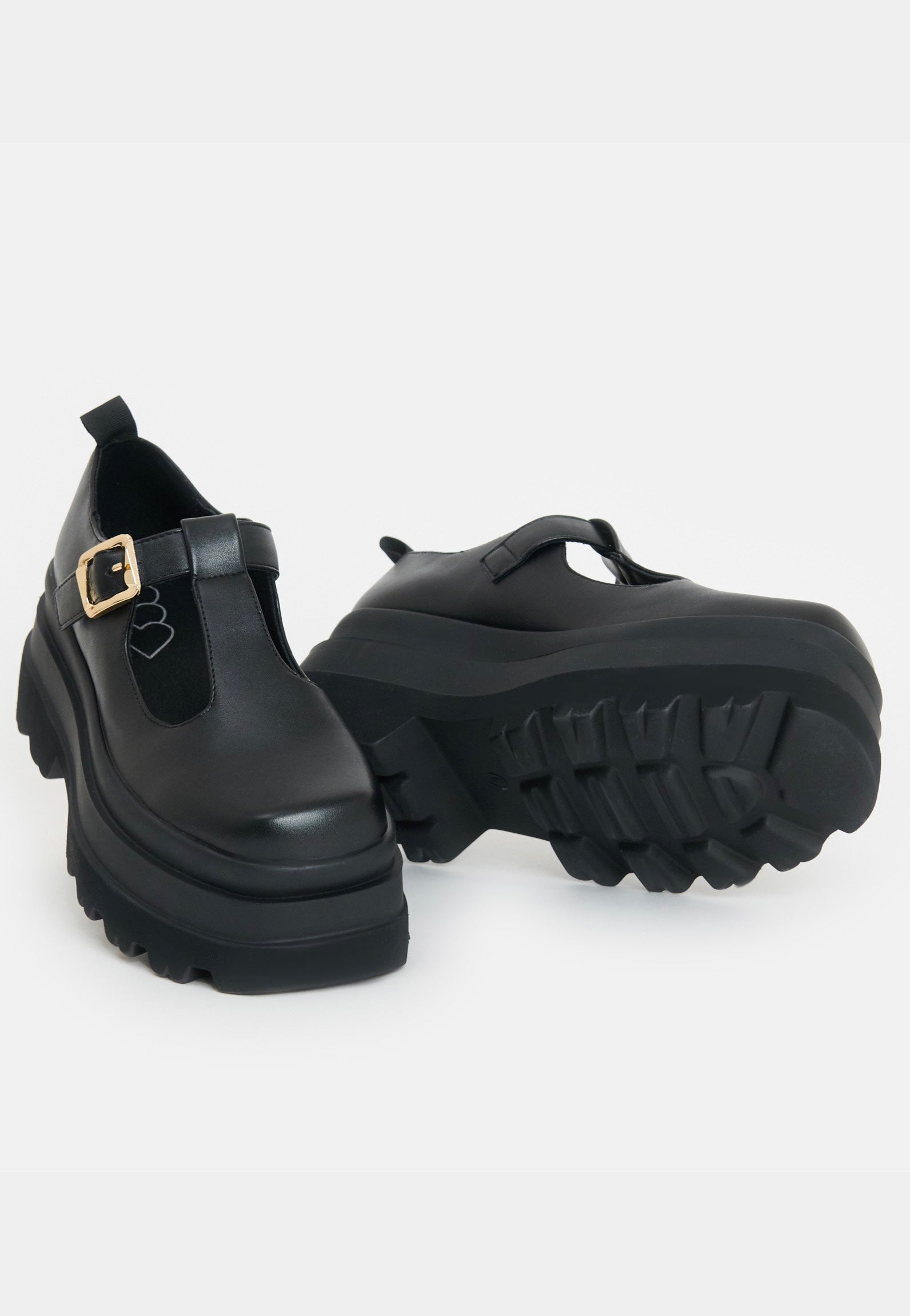 Koi Footwear - Silent Amity Trident Platform Mary Janes Black - Girl Shoes | Women-Image