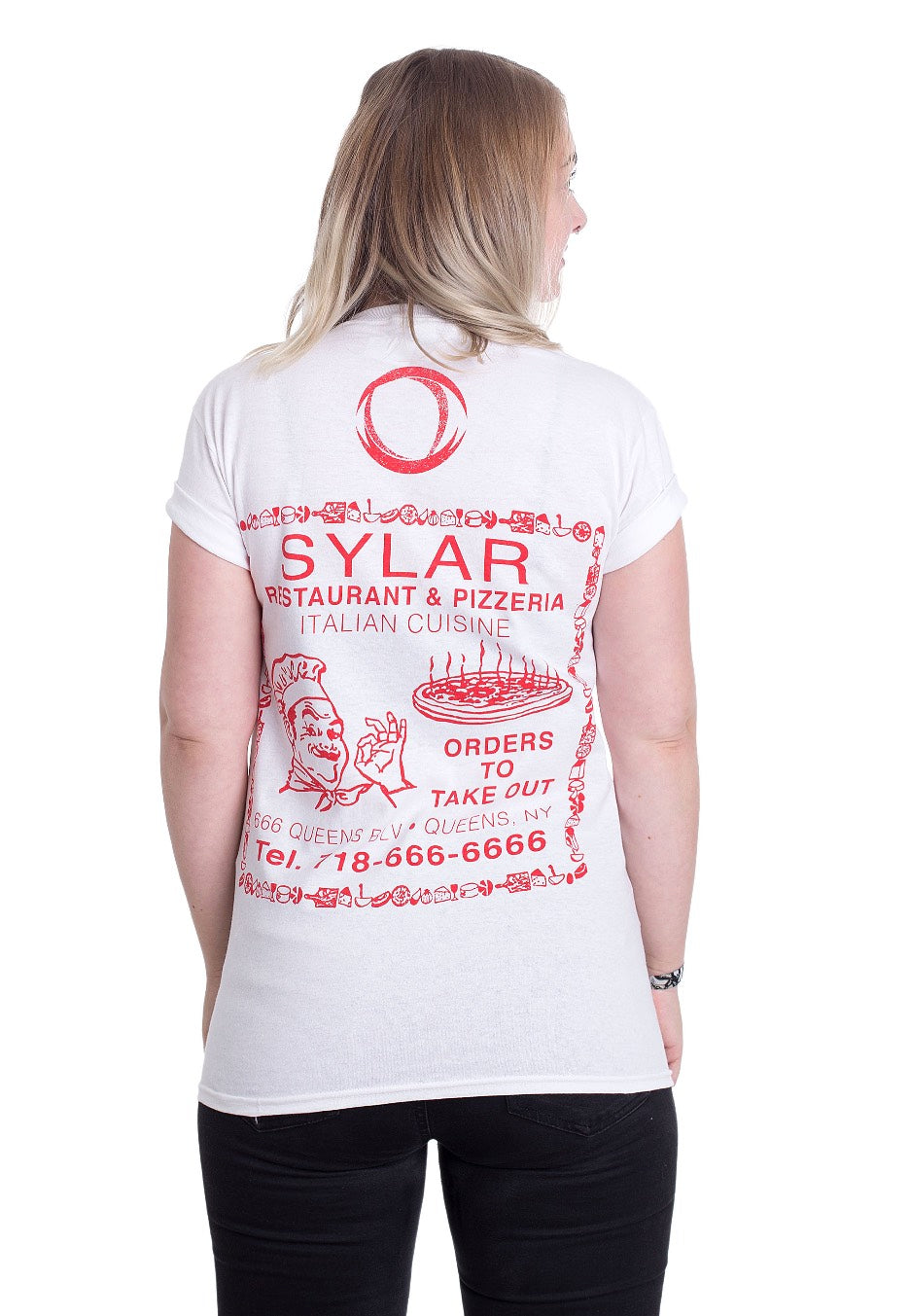 Sylar - Pizza White - T-Shirt | Women-Image