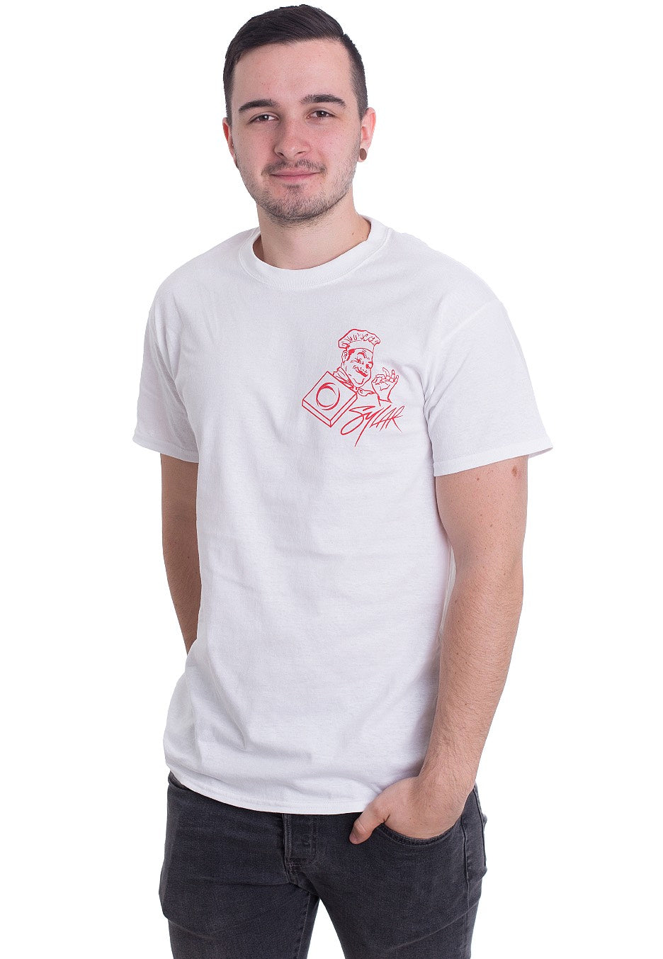 Sylar - Pizza White - T-Shirt | Men-Image