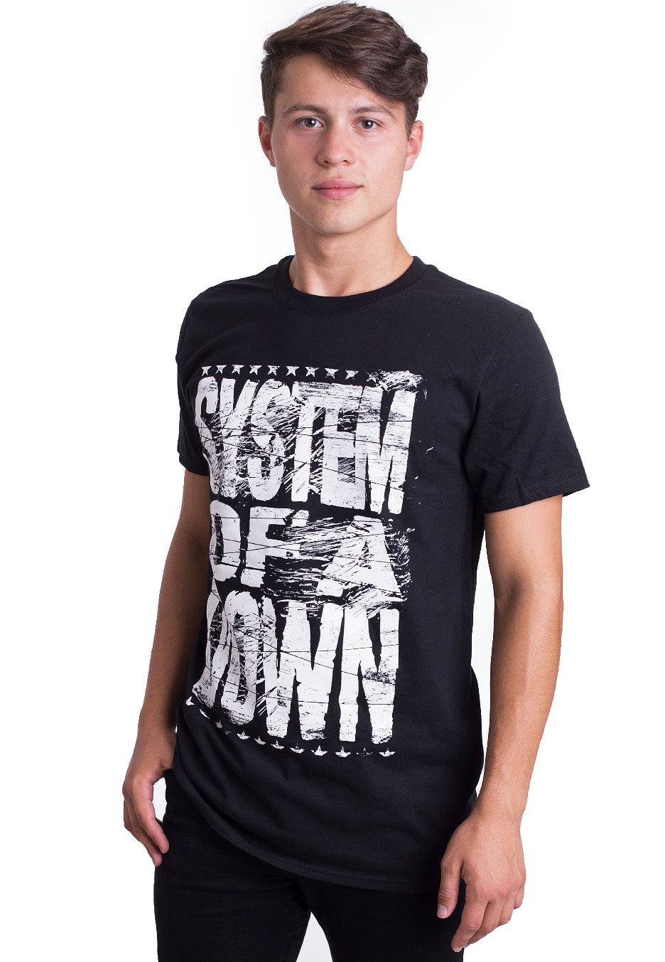 System Of A Down - Distressed Logo - T-Shirt | Men-Image