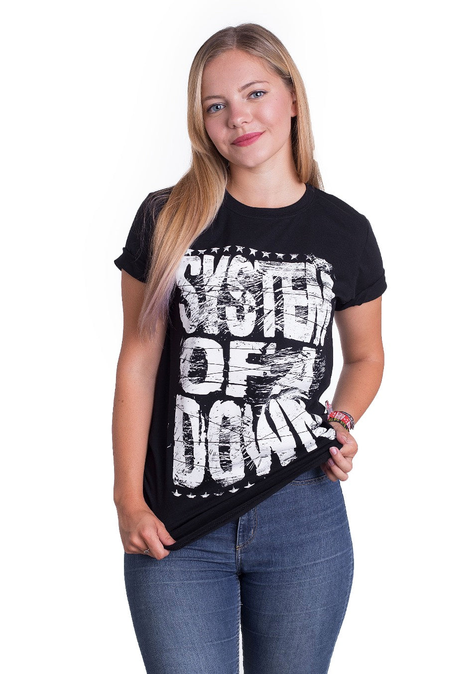 System Of A Down - Distressed Logo - T-Shirt | Women-Image