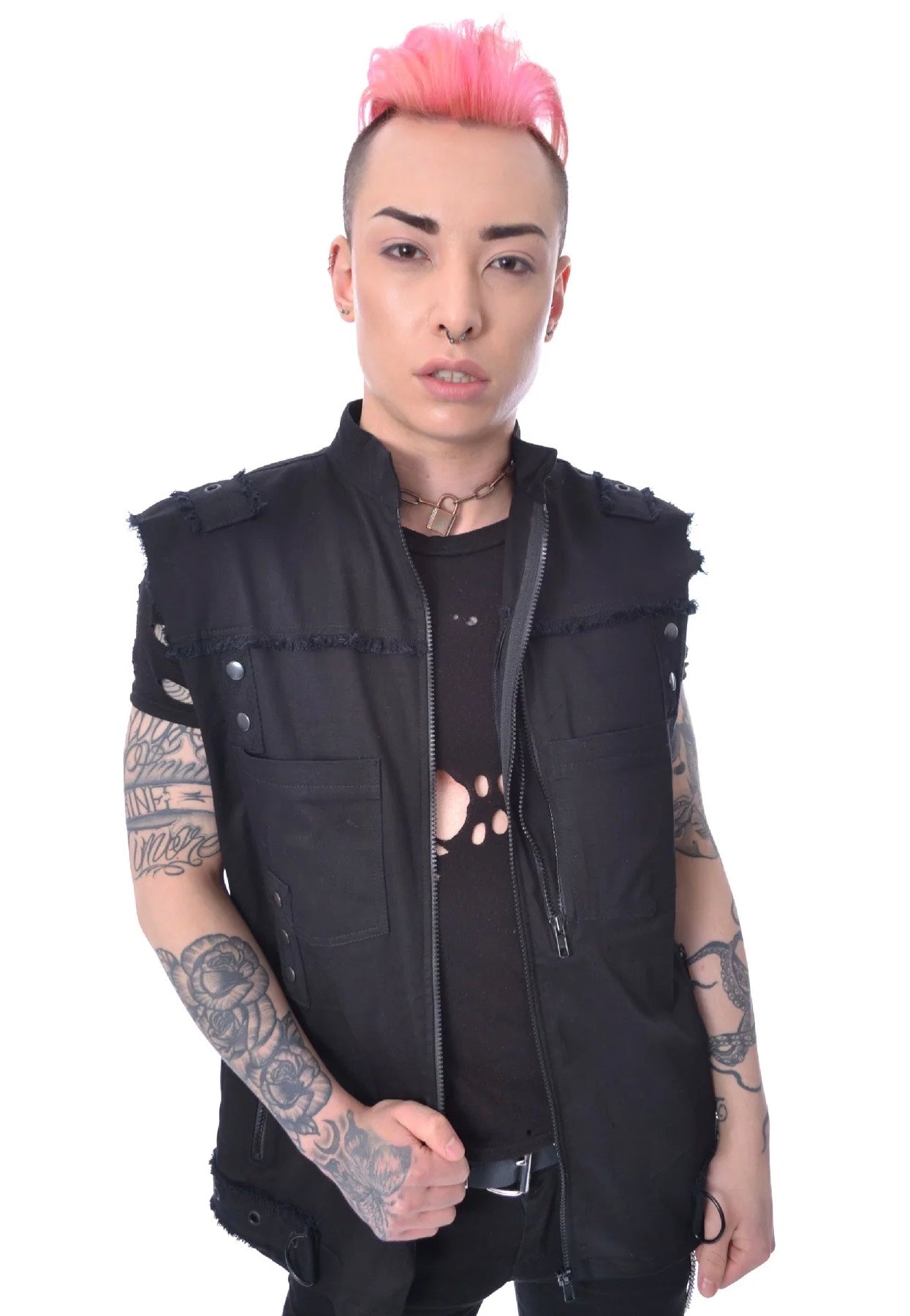 Chemical Black - Rafi Black - Vest | Men-Image