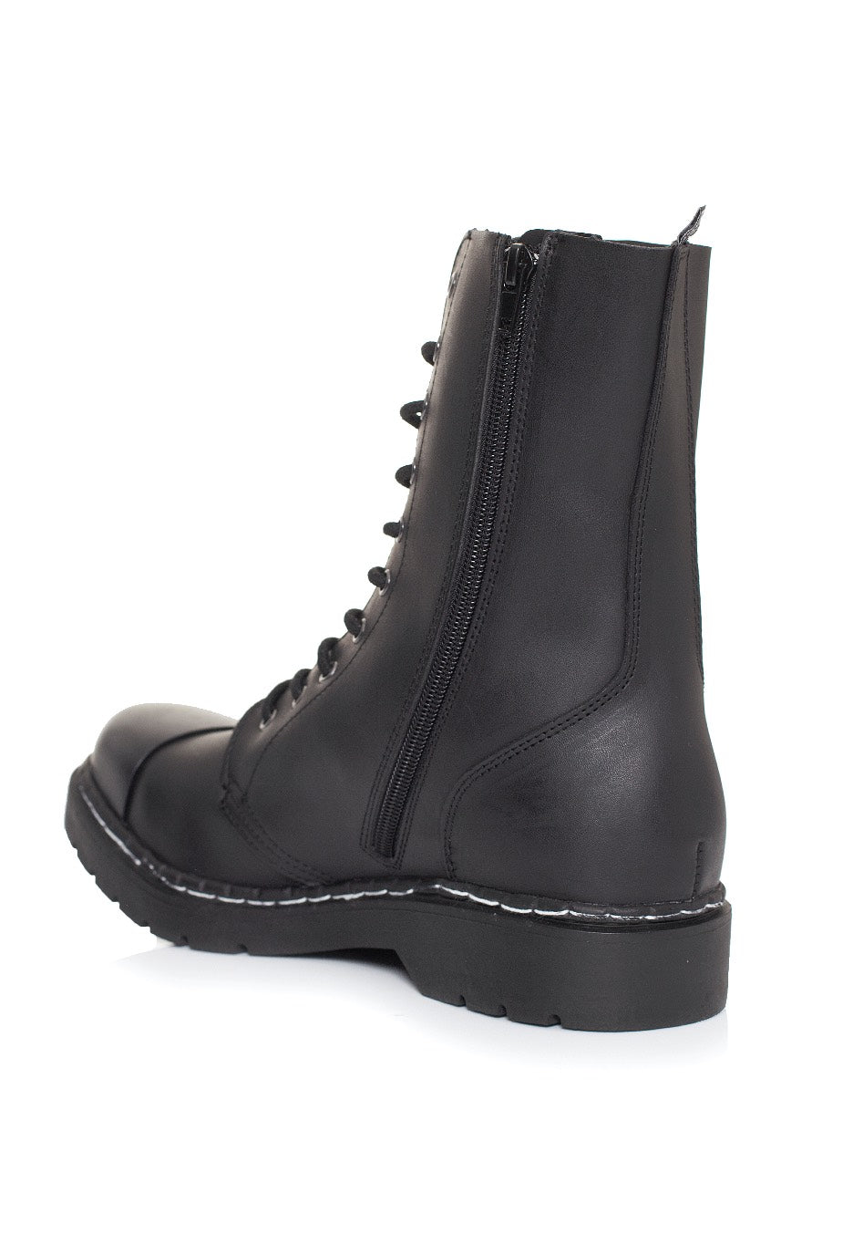 T.U.K. - 10 Eye Boot Steel Toe Black Matt - Shoes | Men-Image