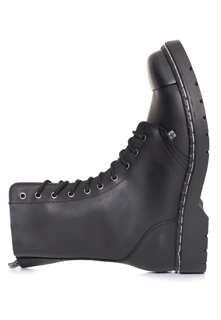 T.U.K. - 10 Eye Boot Steel Toe Black Matt - Shoes | Men-Image