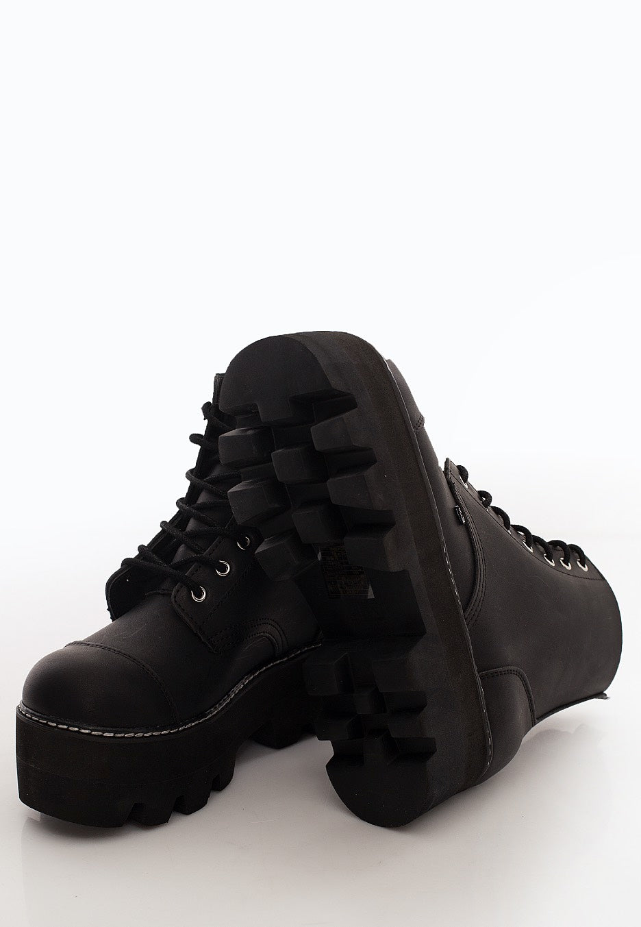 T.U.K. - Dino Lug 7 Eye Boot Black - Girl Shoes | Women-Image