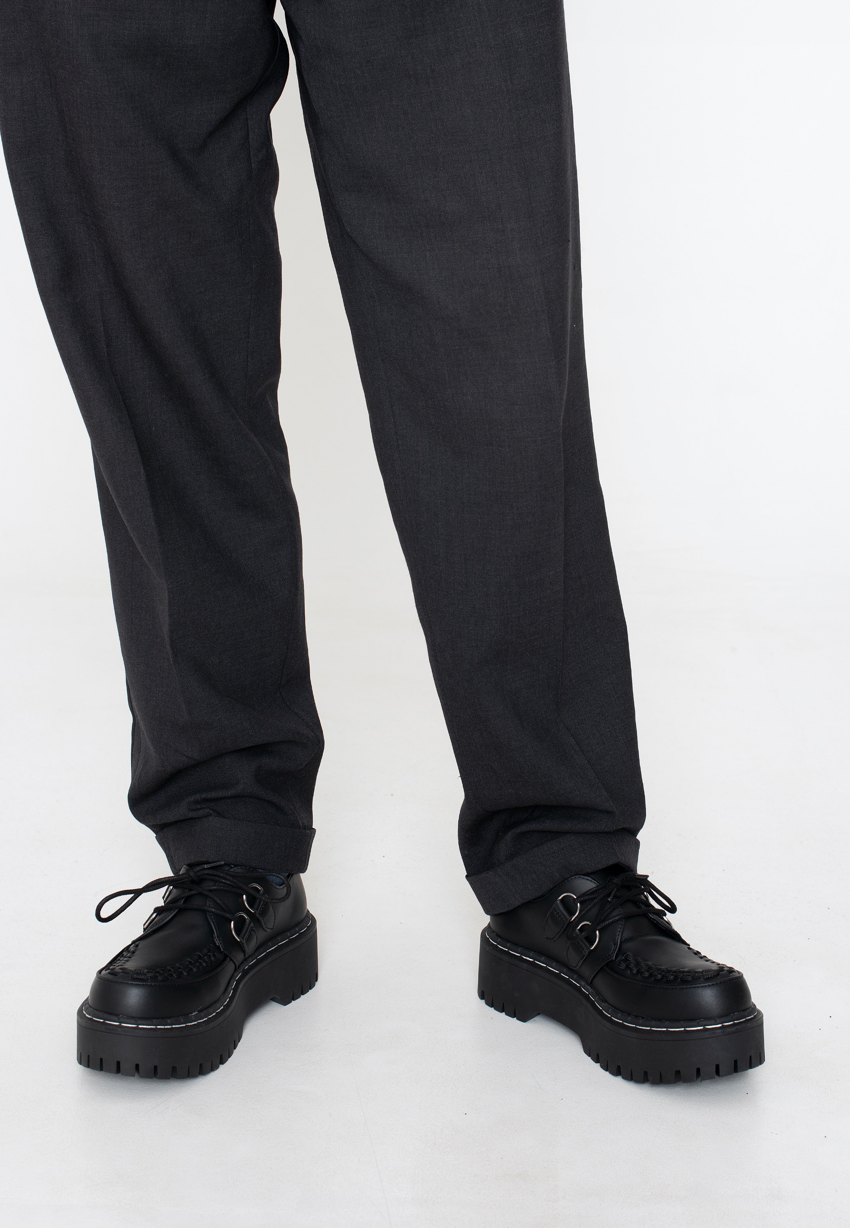 T.U.K. - Doubledecker Creeper Black Tukskin - Shoes | Men-Image