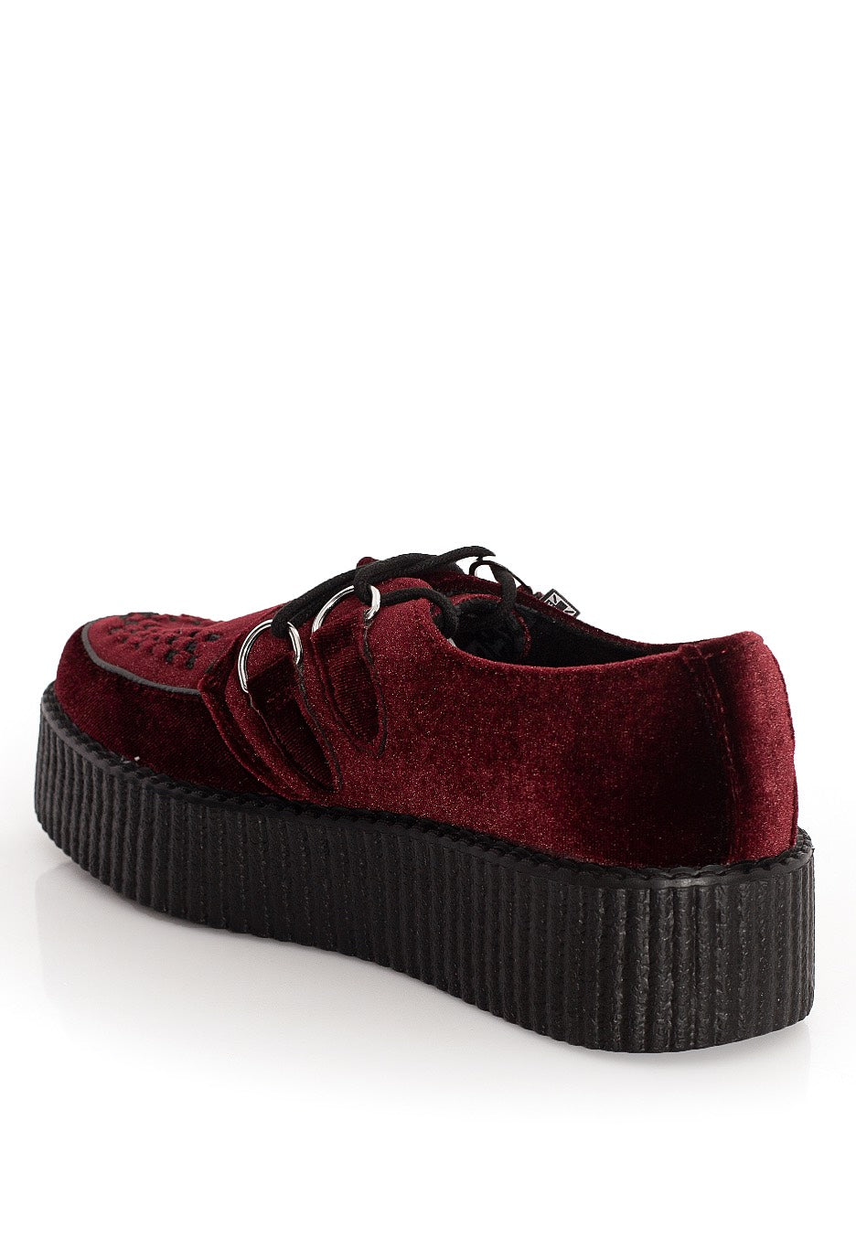 T.U.K. - Viva High Velvet Burgundy - Girl Shoes | Women-Image