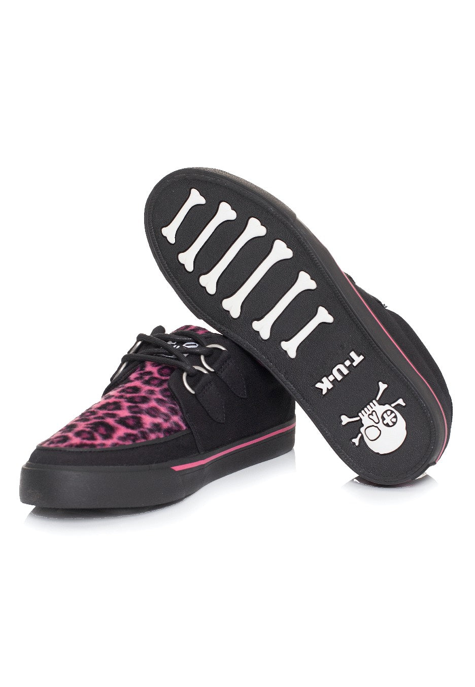 T.U.K. - VLK Creeper Sneaker Pink Leopard Vamp - Girl Shoes | Women-Image