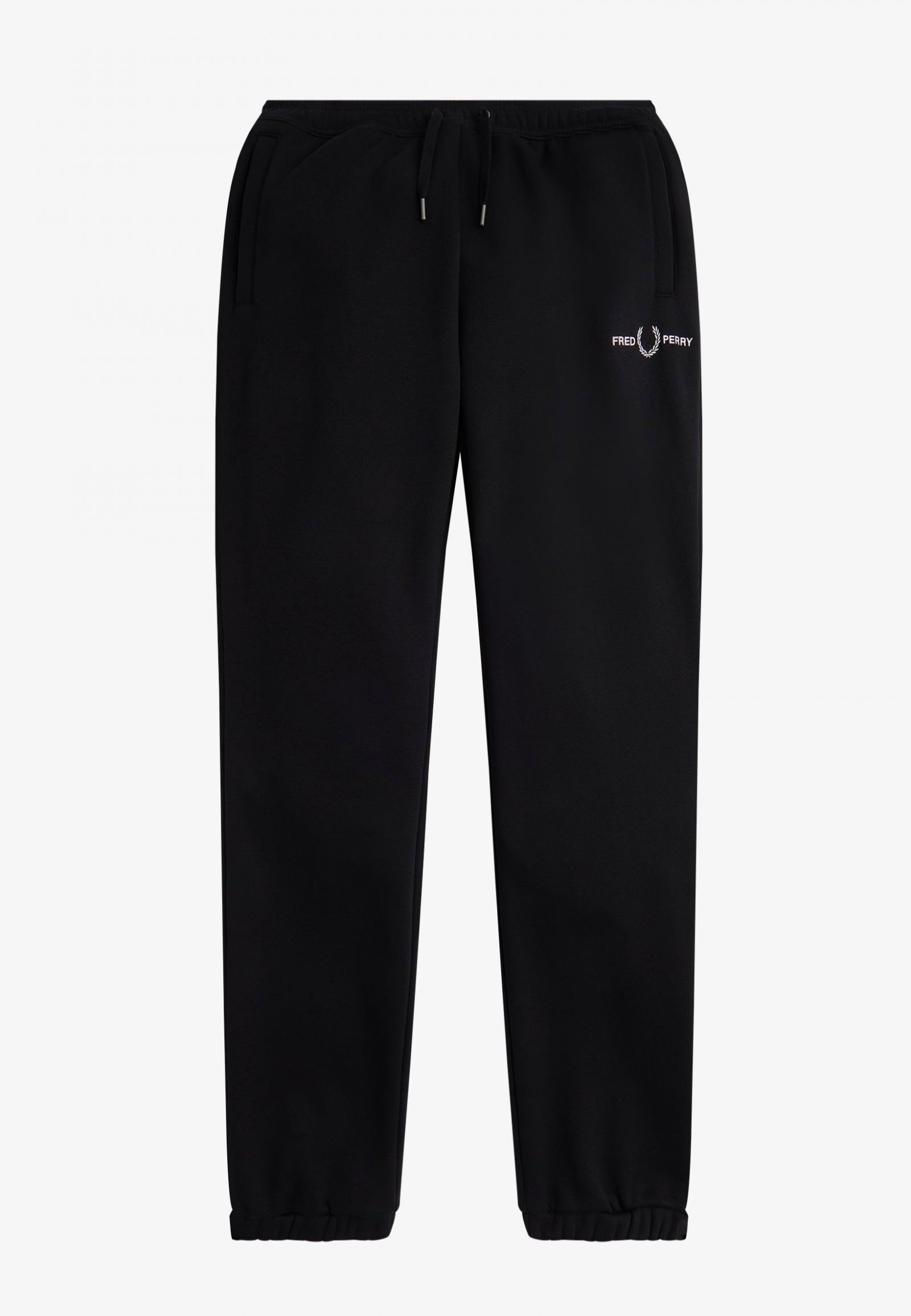 Fred Perry - Embroidered Black - Sweat Pants | Men-Image