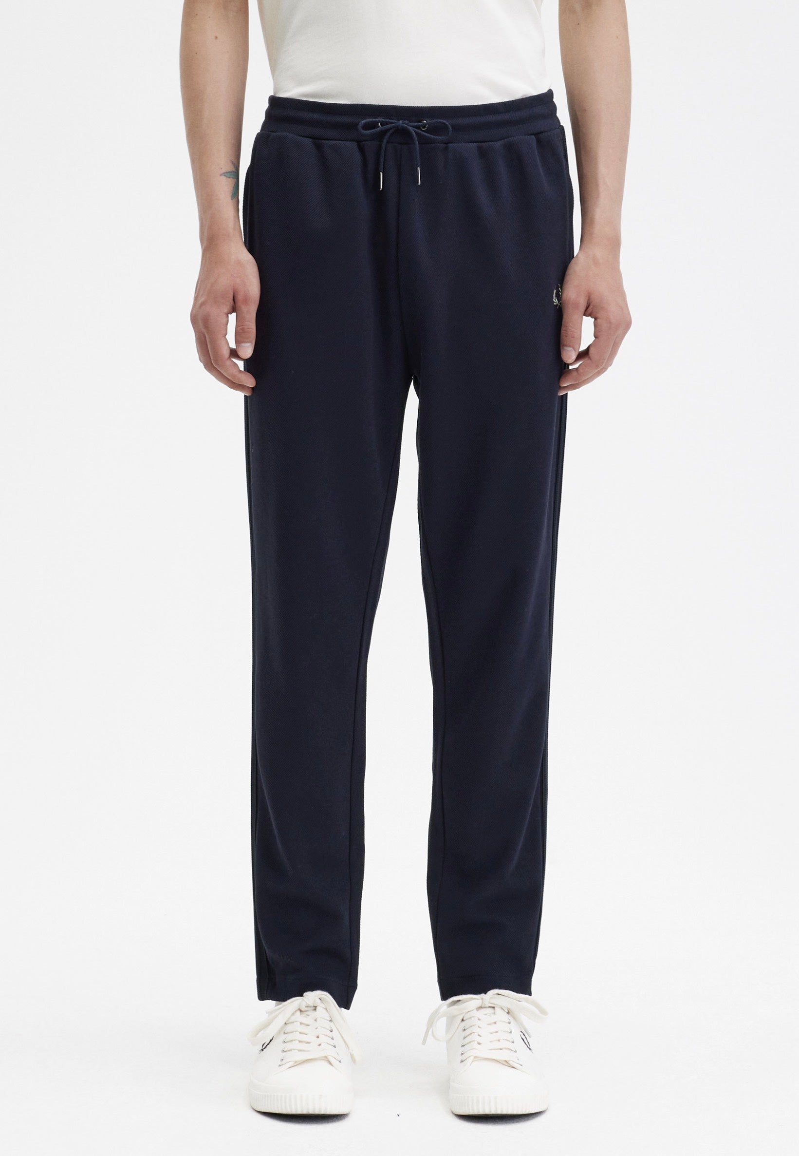 Fred Perry - Knitted Tape Track Navy - Pants | Men-Image