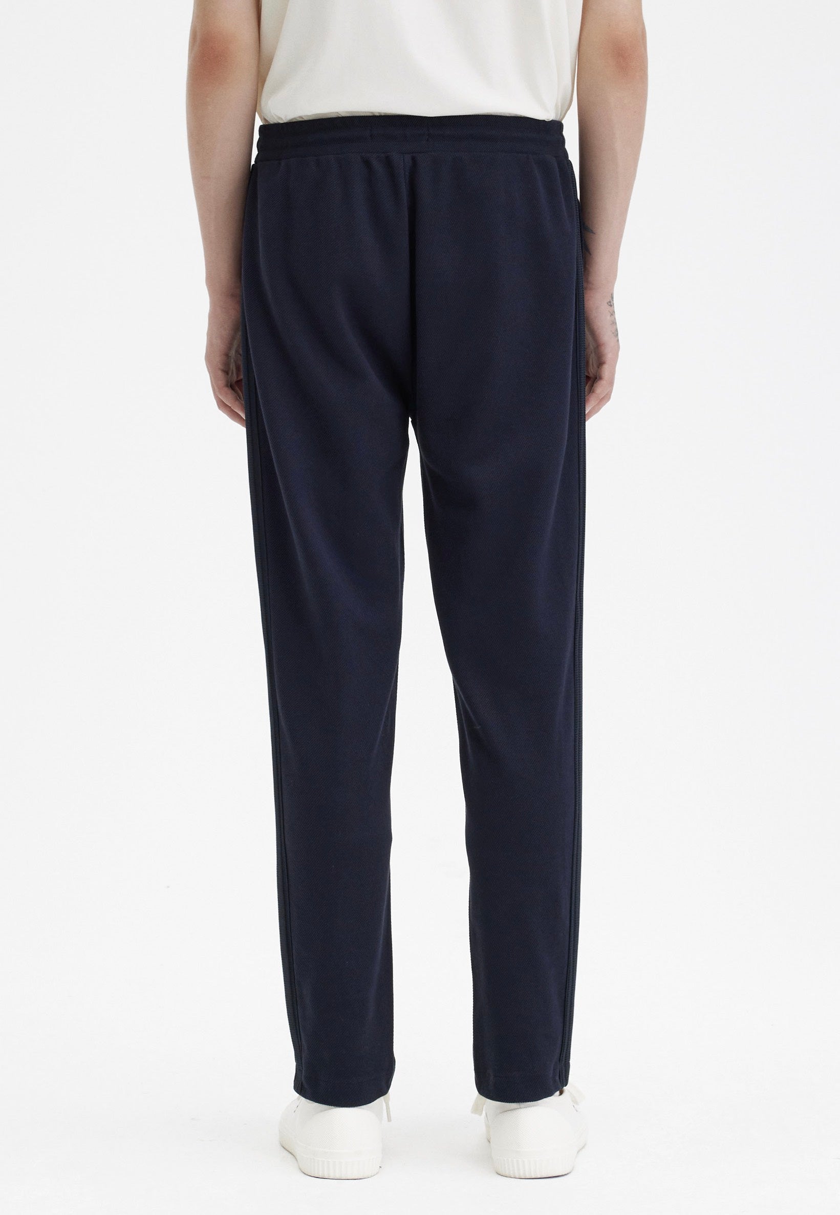 Fred Perry - Knitted Tape Track Navy - Pants | Men-Image