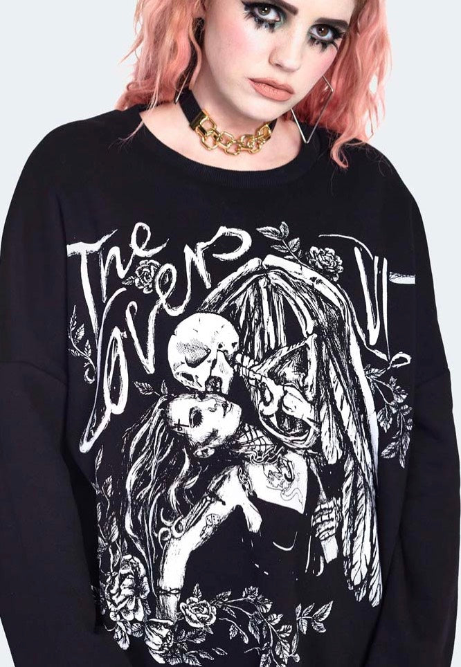 Jawbreaker - Tarot Printed Oversized Black - Sweater | Women-Image