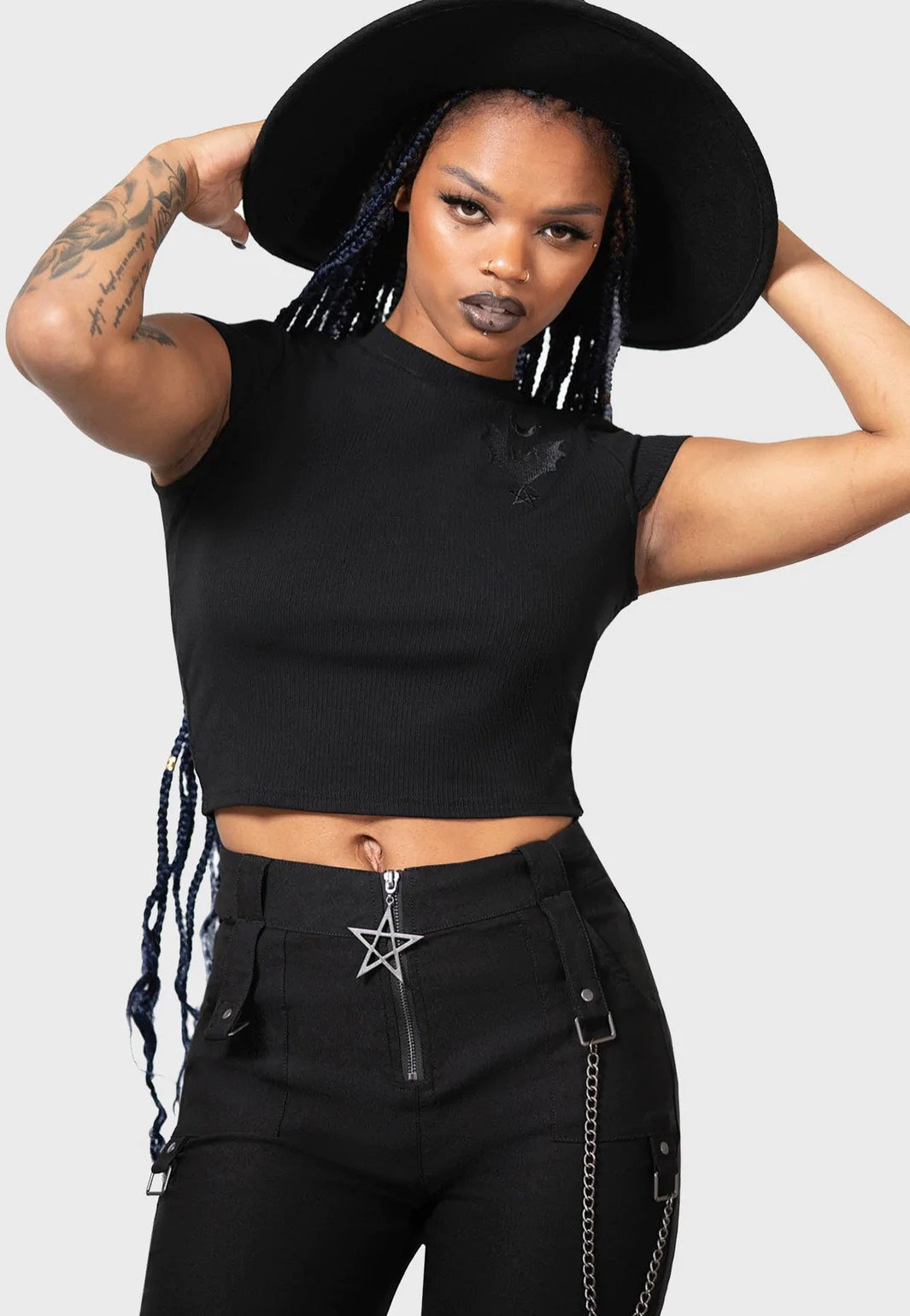 Killstar - Tartanarchist Black - Pants | Women-Image