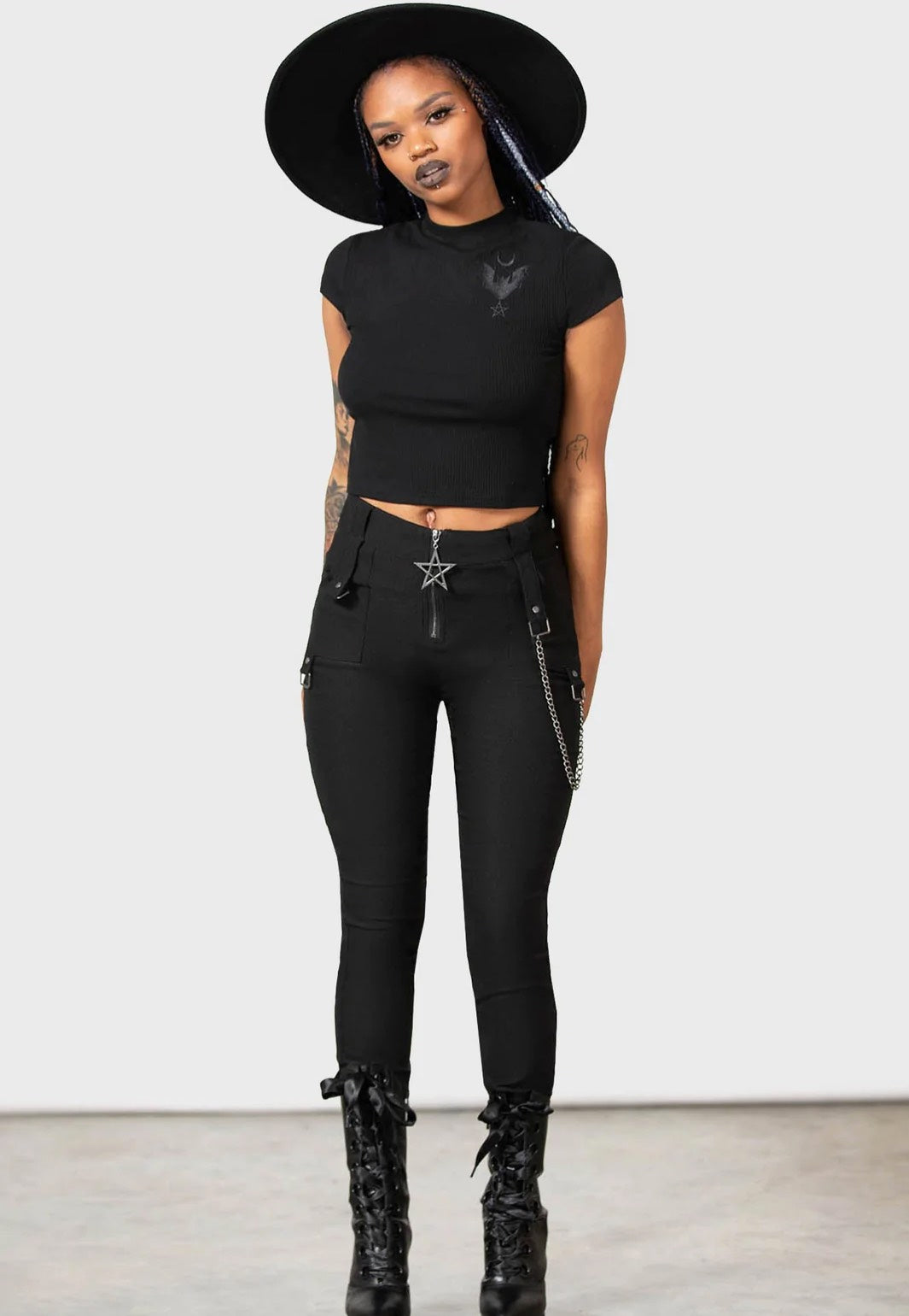 Killstar - Tartanarchist Black - Pants | Women-Image