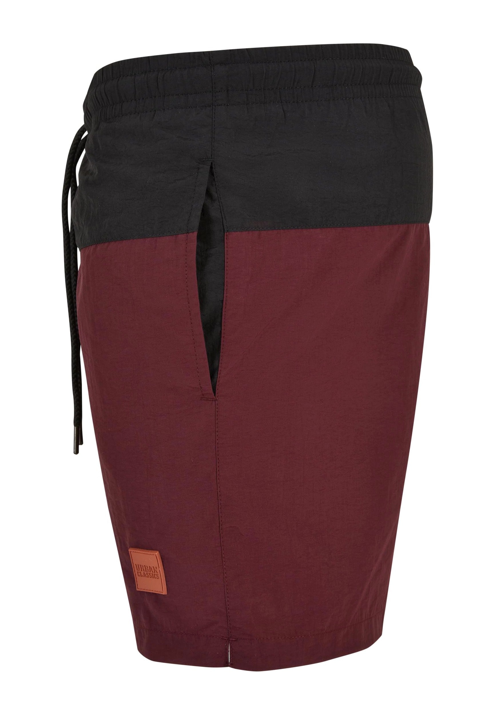 Urban Classics - Block Cherry/Black - Board Shorts | Men-Image