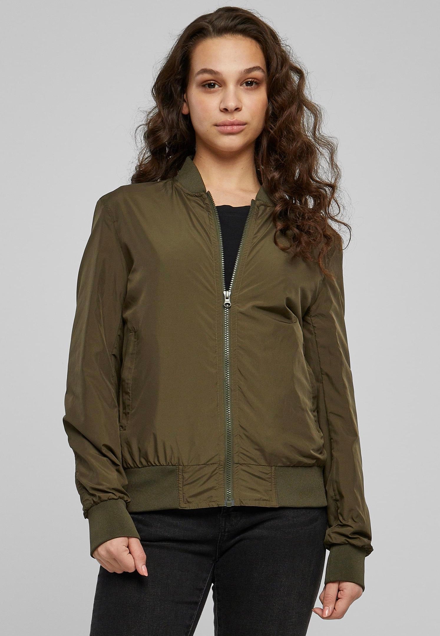 Urban Classics - Ladies Light Bomber Darkolive - Jacket | Women-Image