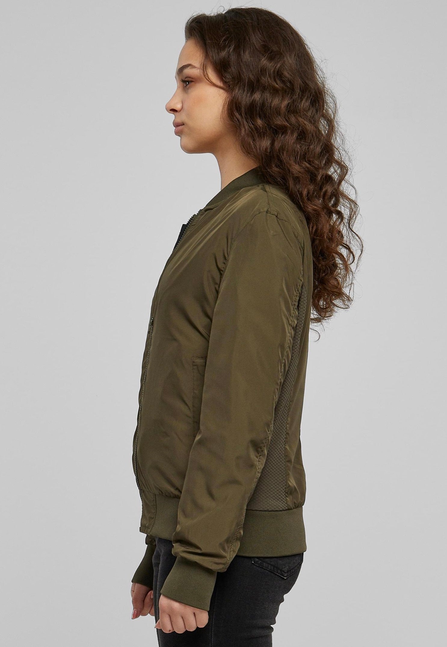 Urban Classics - Ladies Light Bomber Darkolive - Jacket | Women-Image