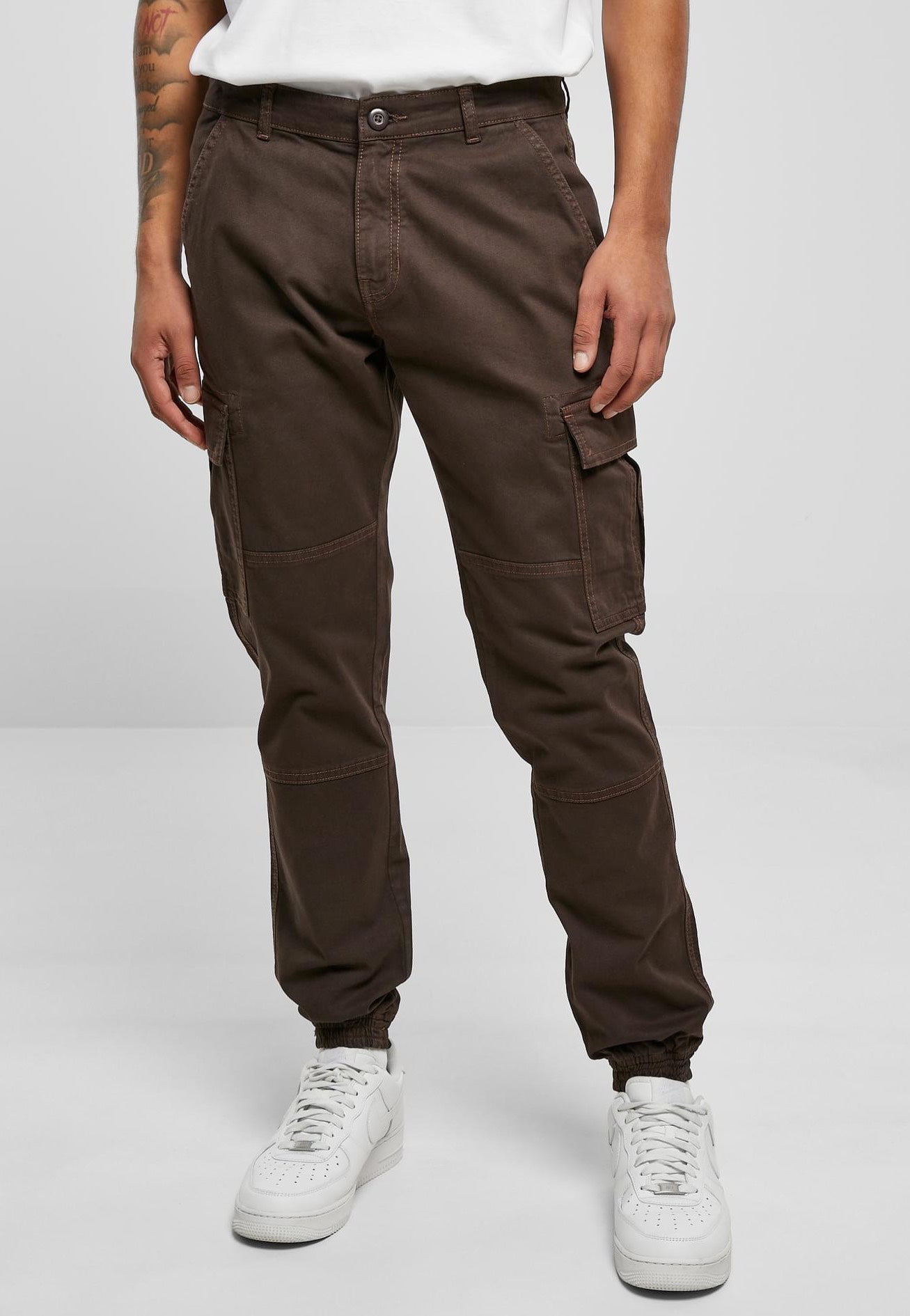 Urban Classics - Washed Cargo Twill Brown - Pants | Men-Image