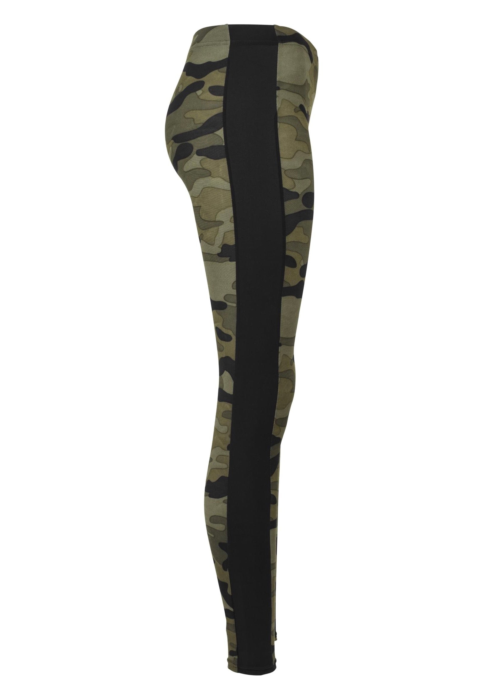 Urban Classics - Ladies Stripe Woodcamo/Black - Leggings | Women-Image