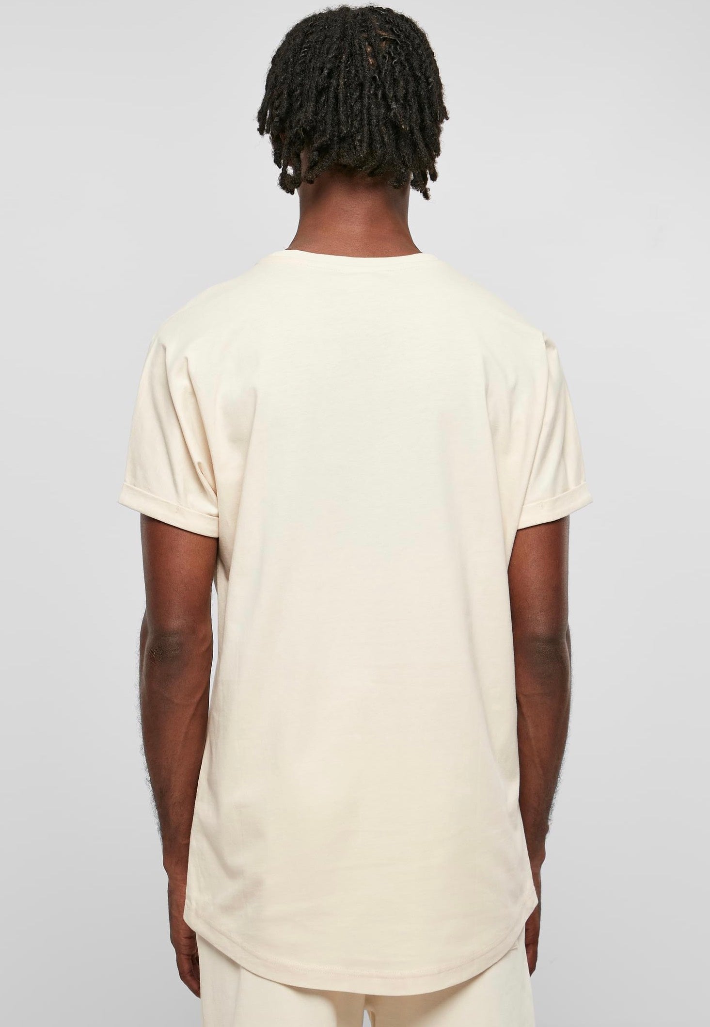 Urban Classics - Long Shaped Turnup Whitesand - T-Shirt | Men-Image