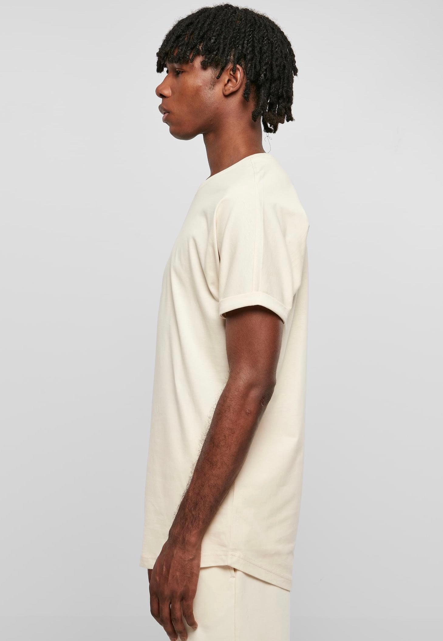 Urban Classics - Long Shaped Turnup Whitesand - T-Shirt | Men-Image