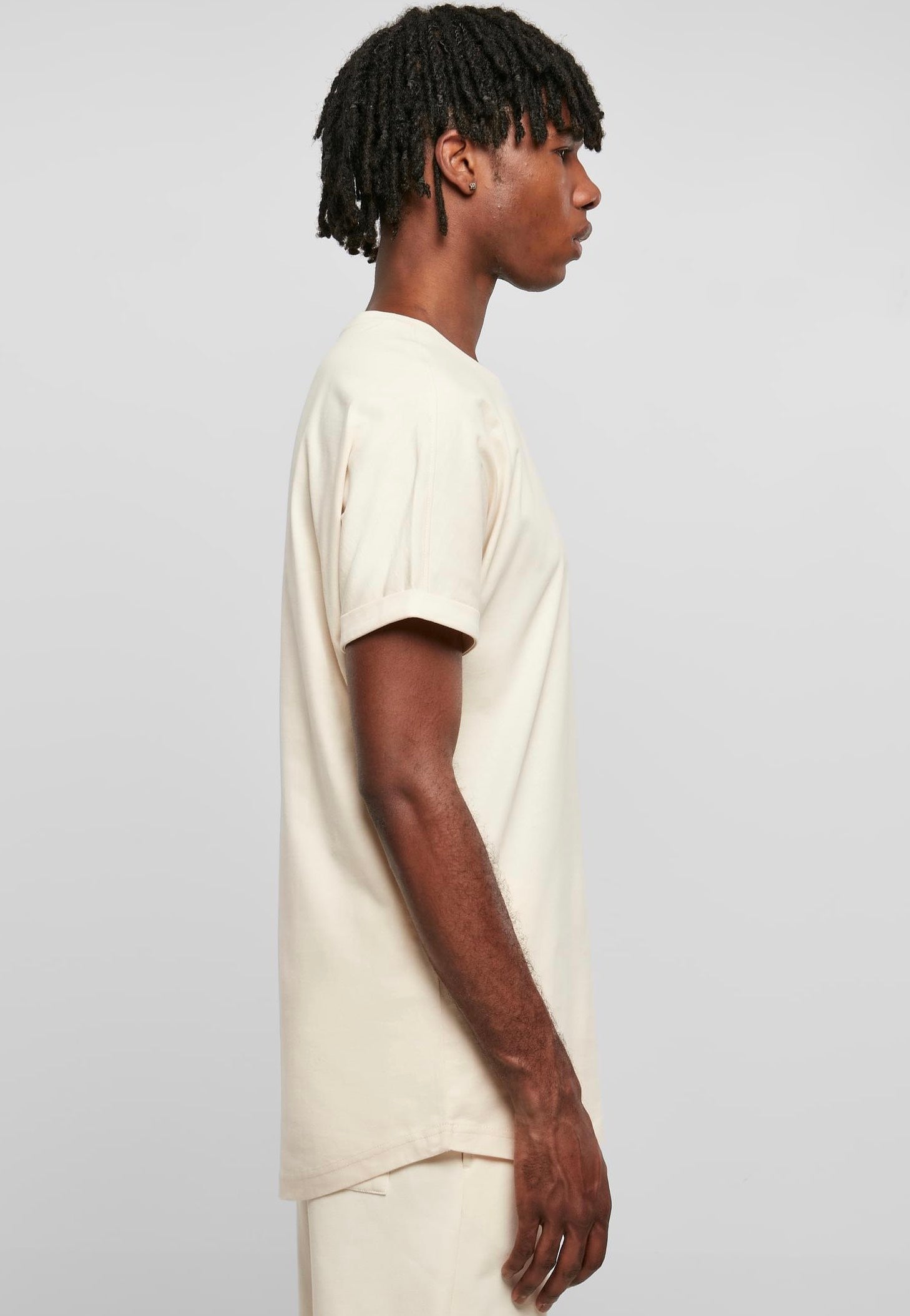 Urban Classics - Long Shaped Turnup Whitesand - T-Shirt | Men-Image