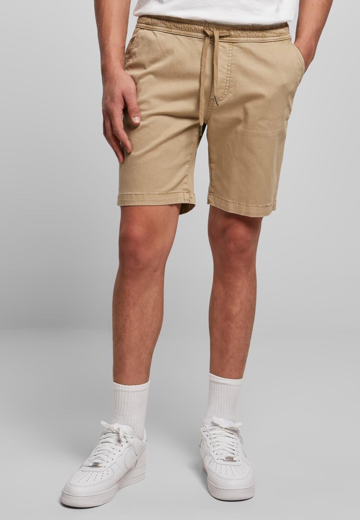 Urban Classics - Stretch Twill Jogging Unionbeige - Shorts | Men-Image